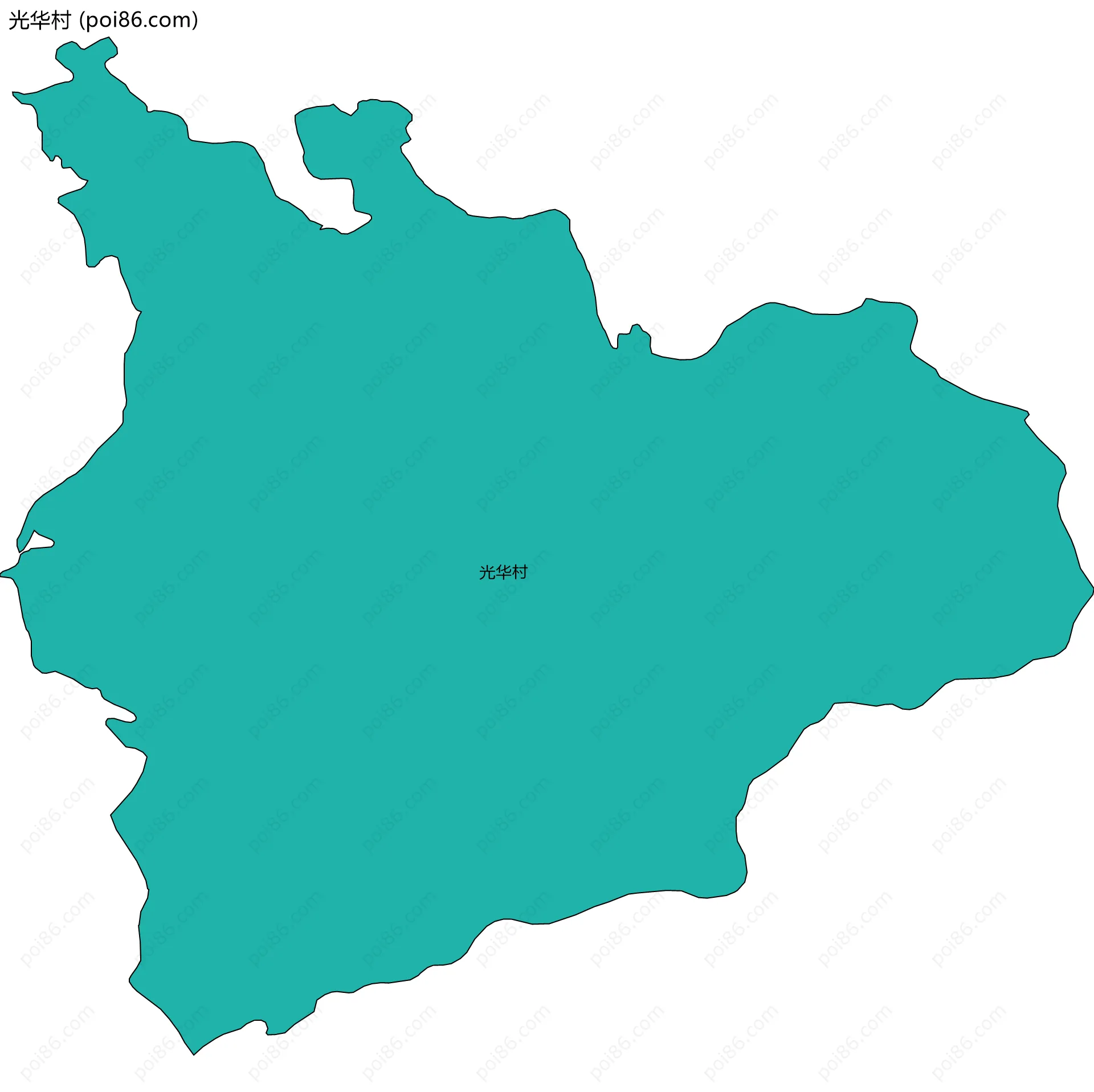 光华村边界地图