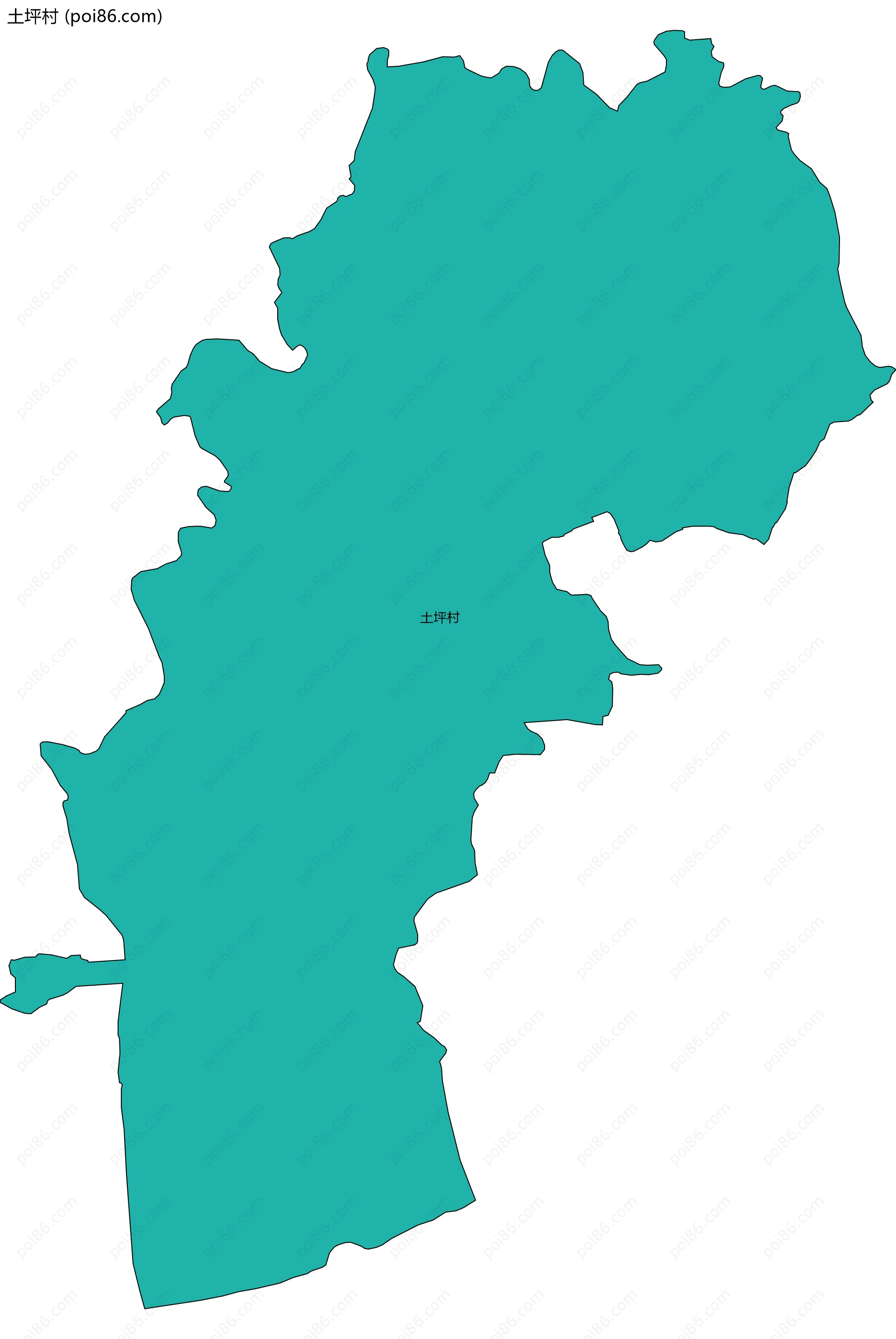 土坪村边界地图