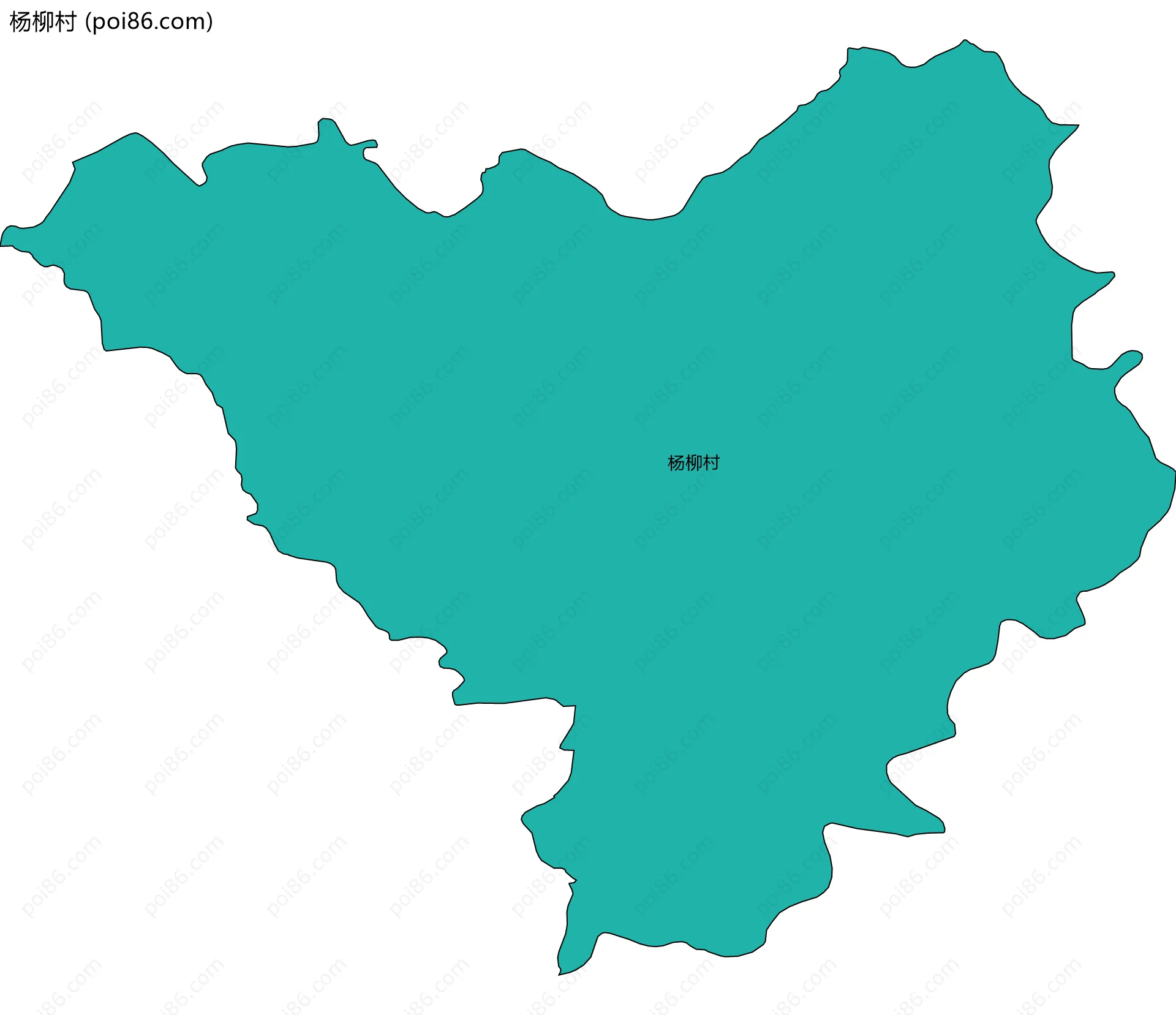 杨柳村边界地图