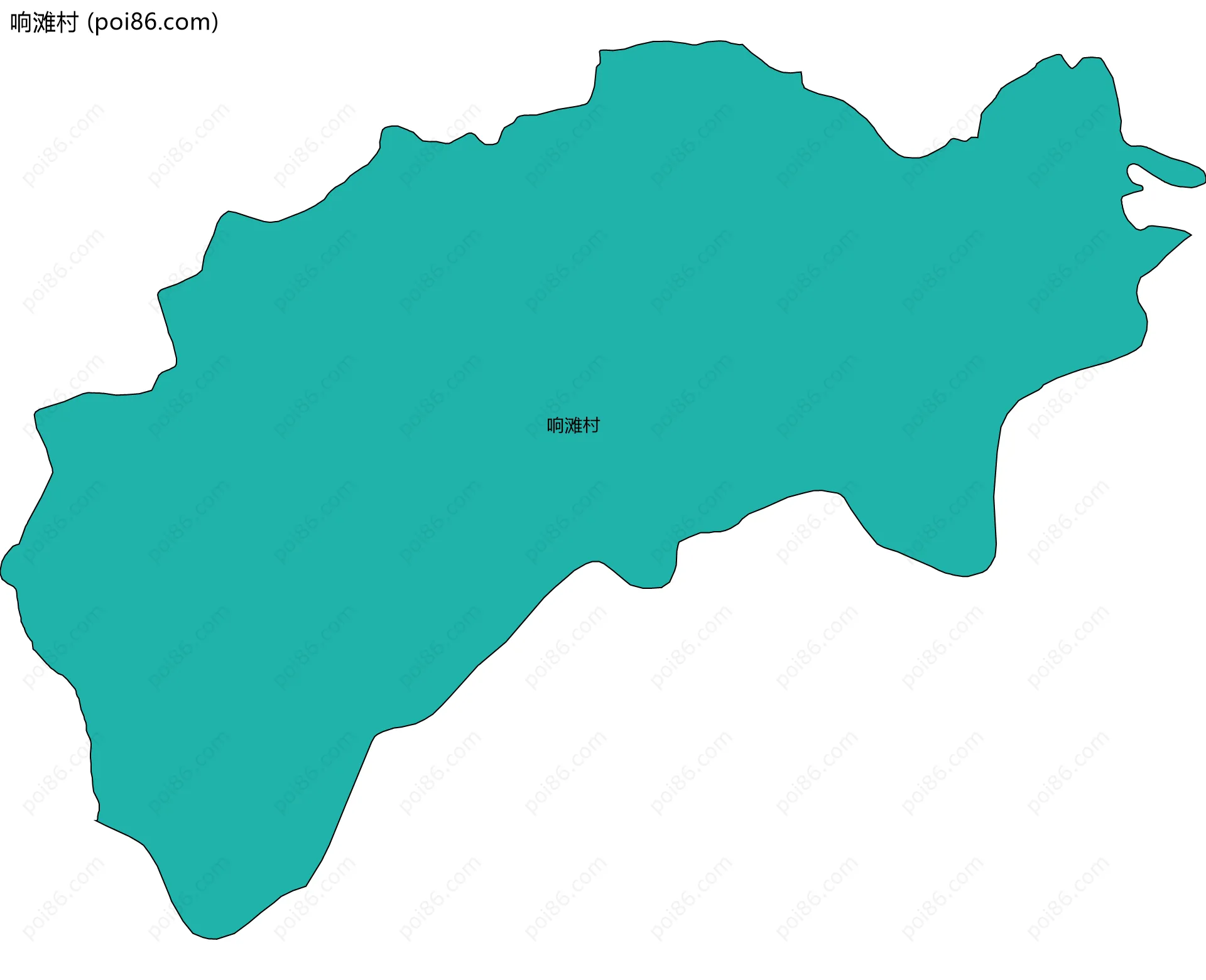 响滩村边界地图