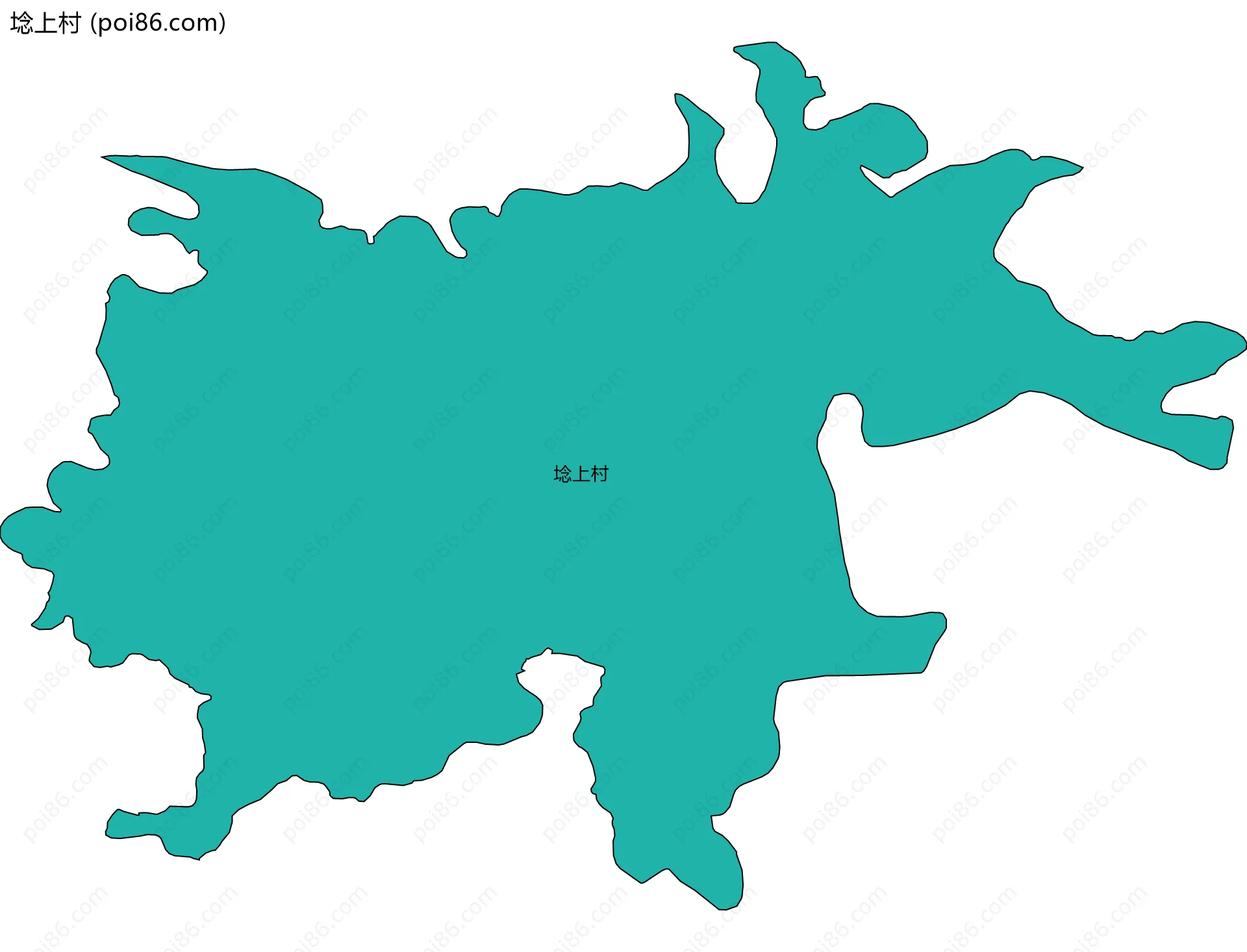 埝上村边界地图