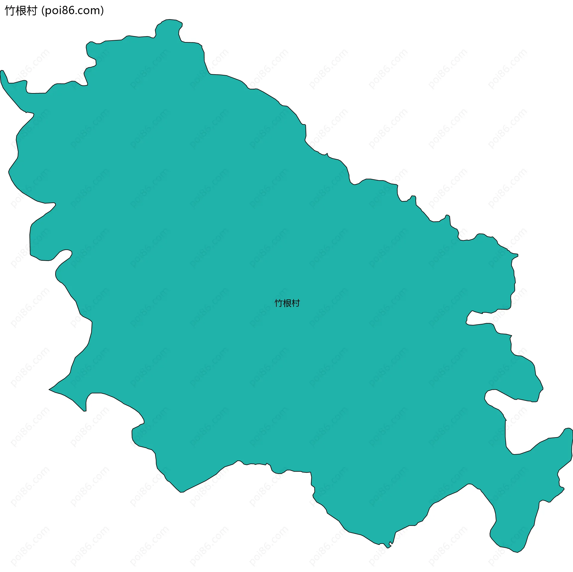 竹根村边界地图
