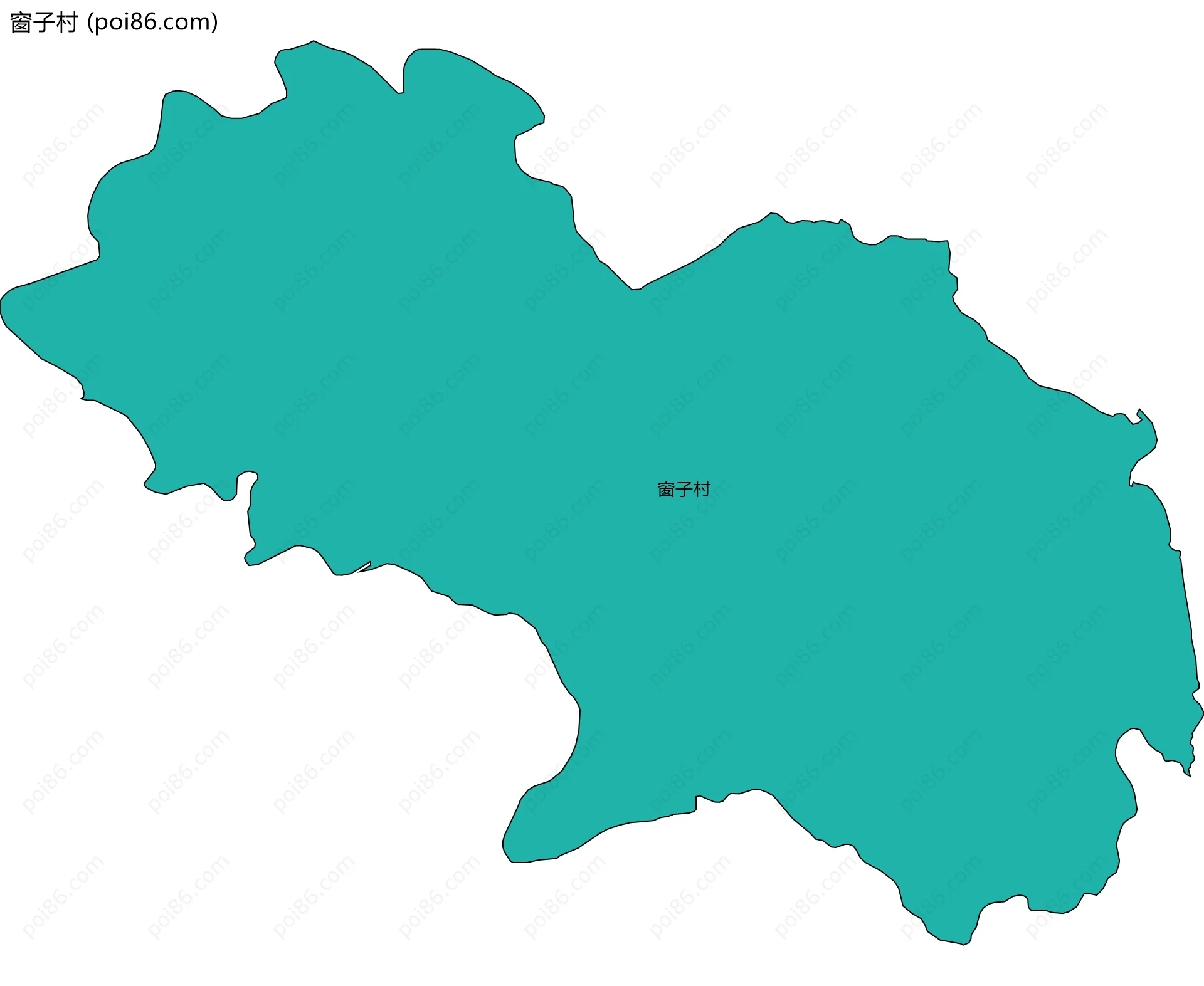 窗子村边界地图