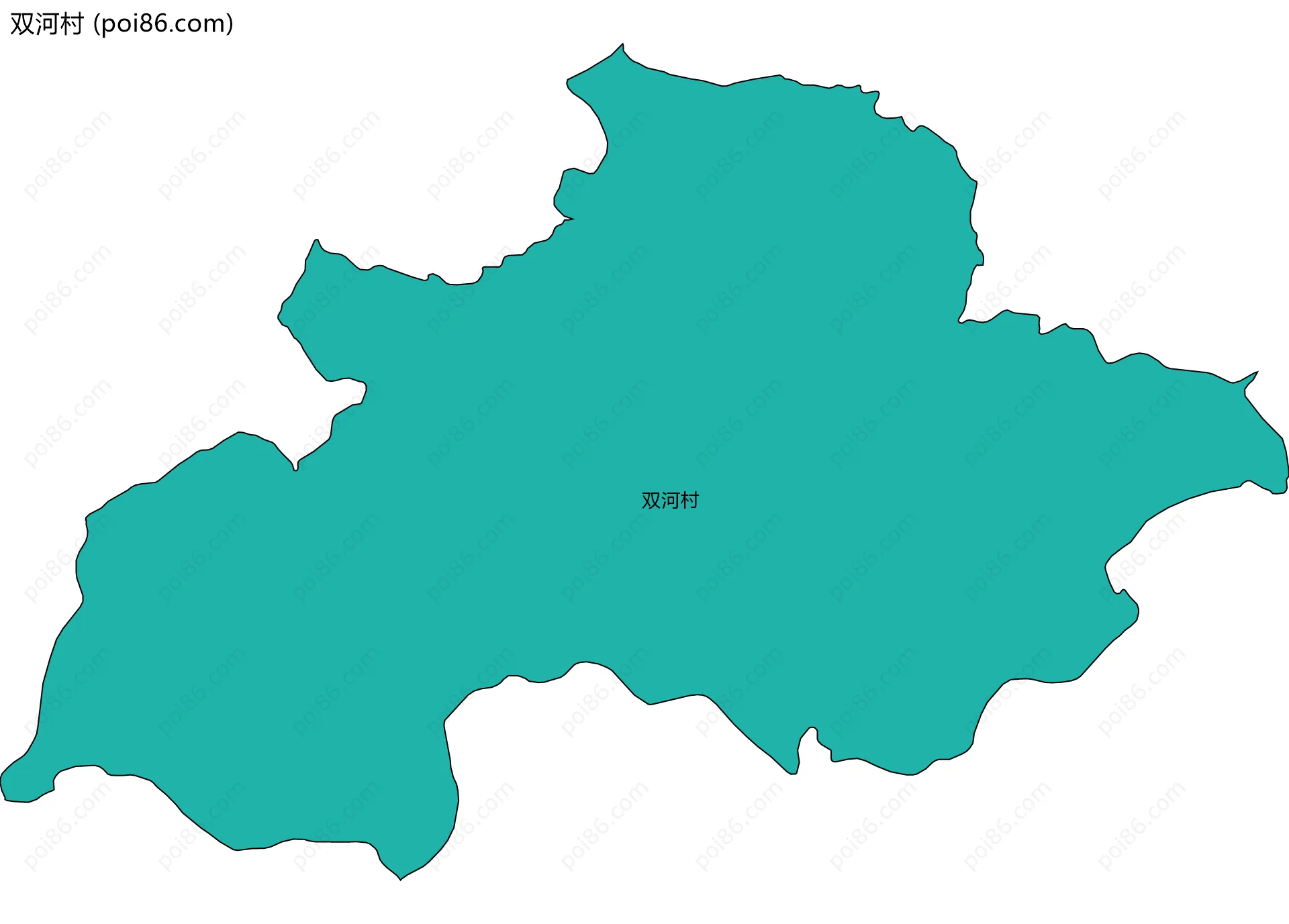 双河村边界地图