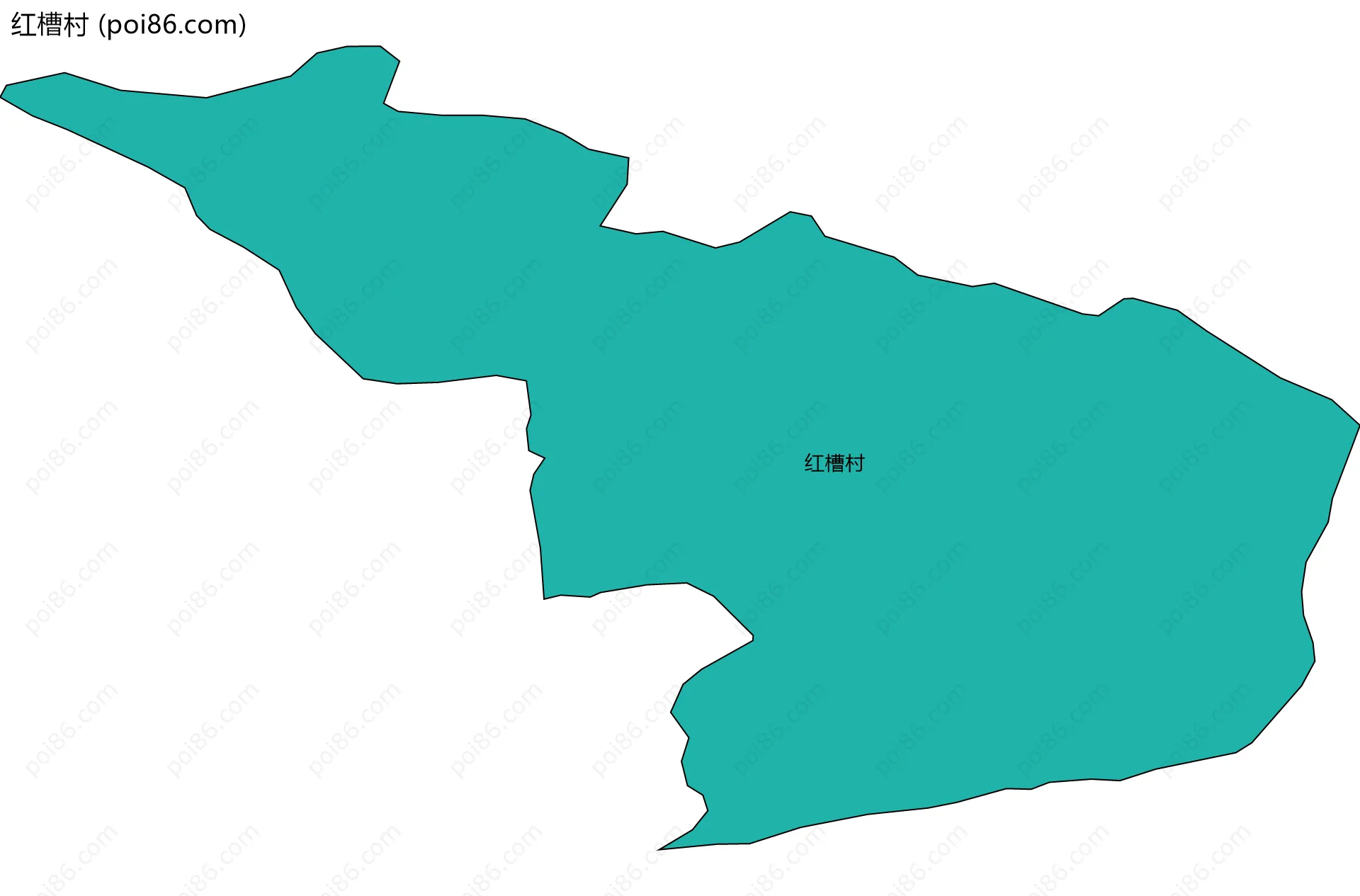 红槽村边界地图
