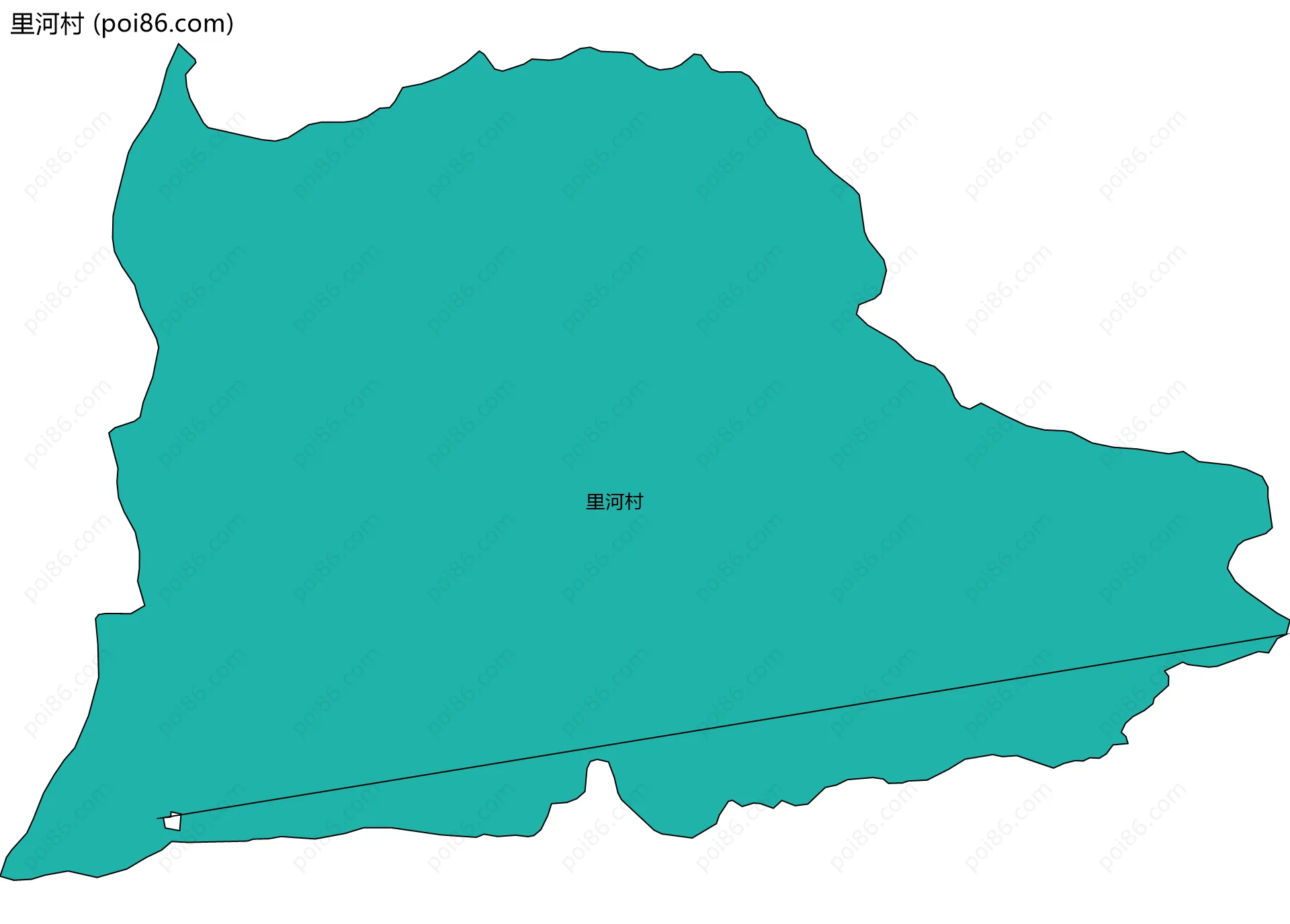 里河村边界地图