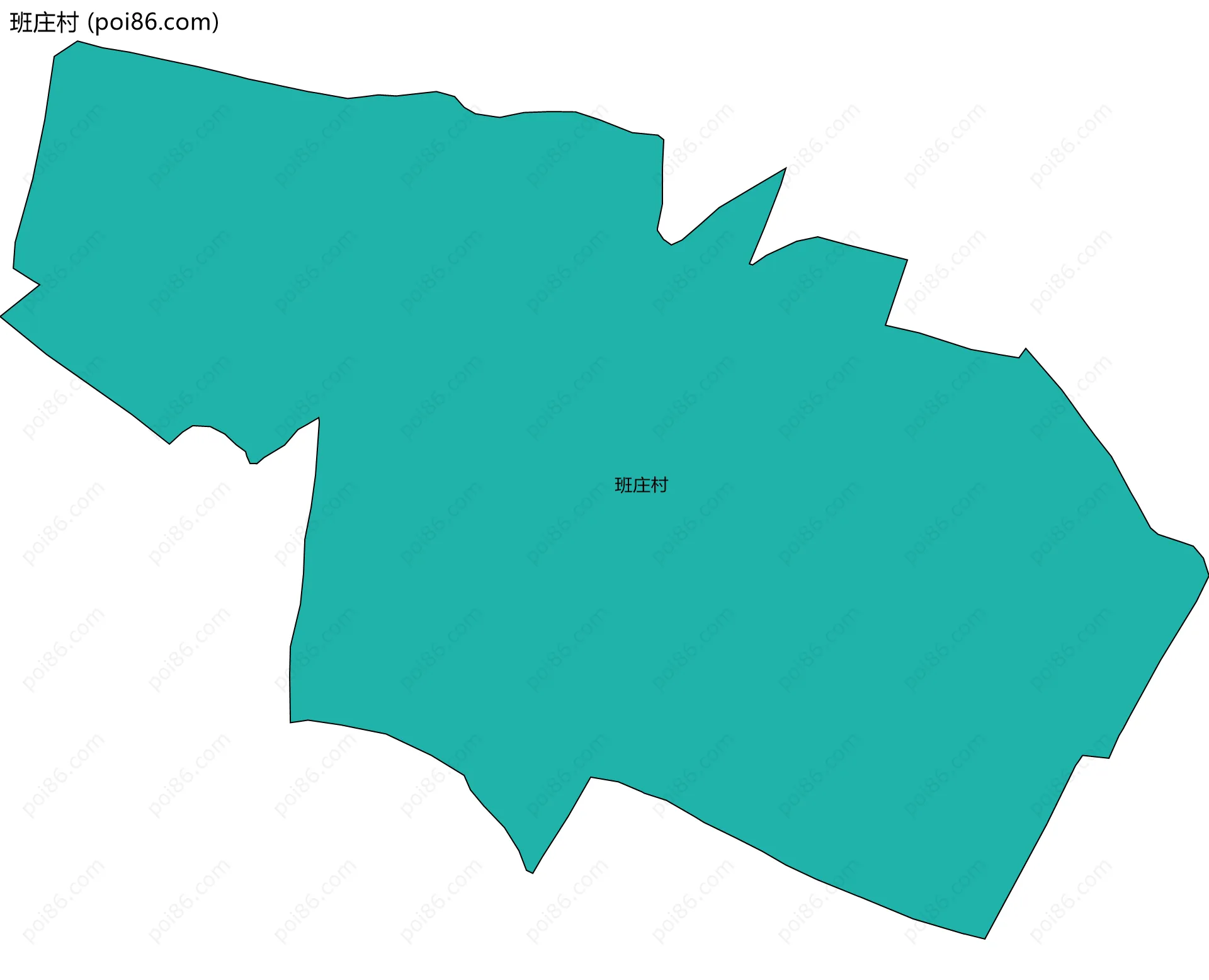 班庄村边界地图