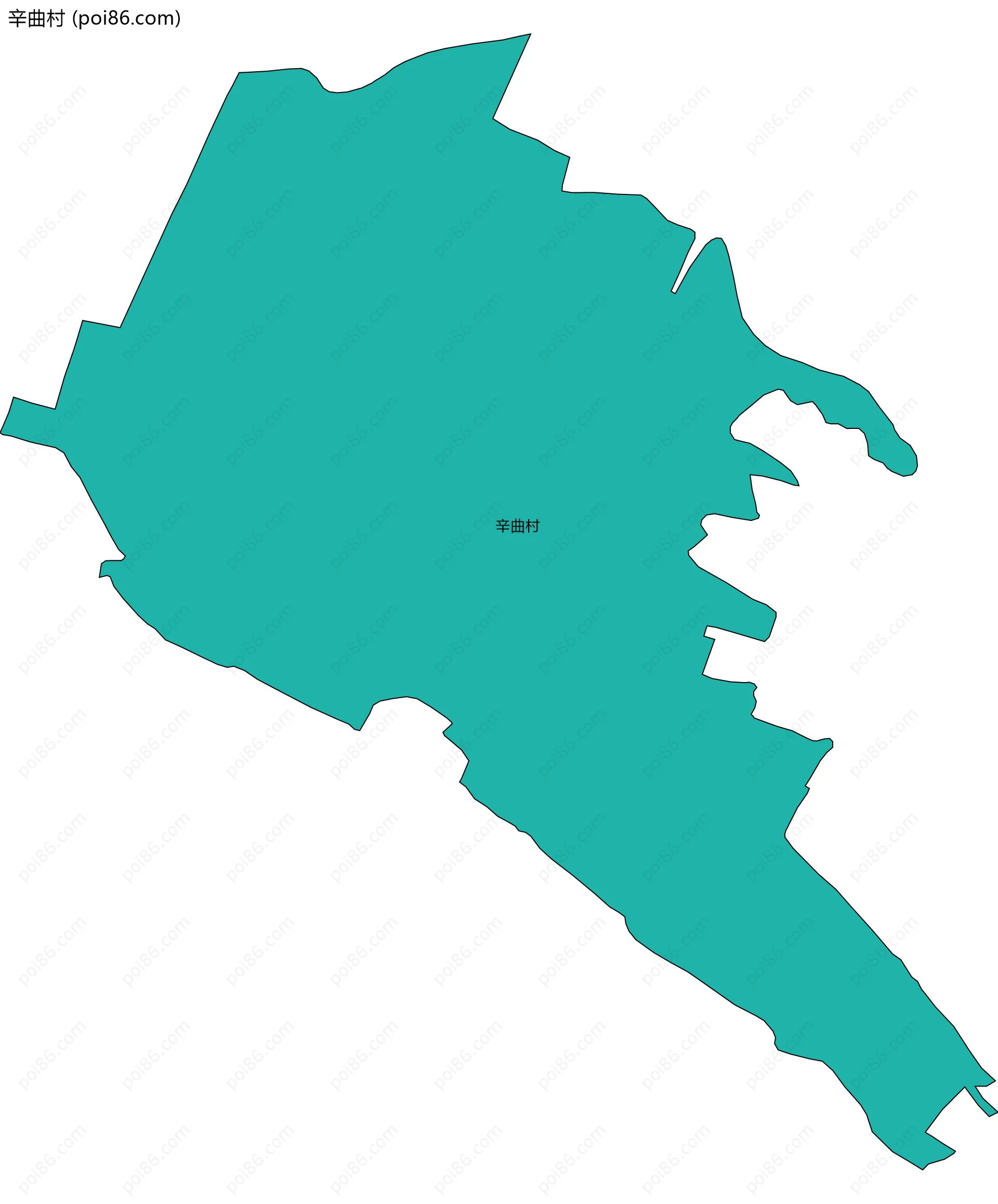 辛曲村边界地图