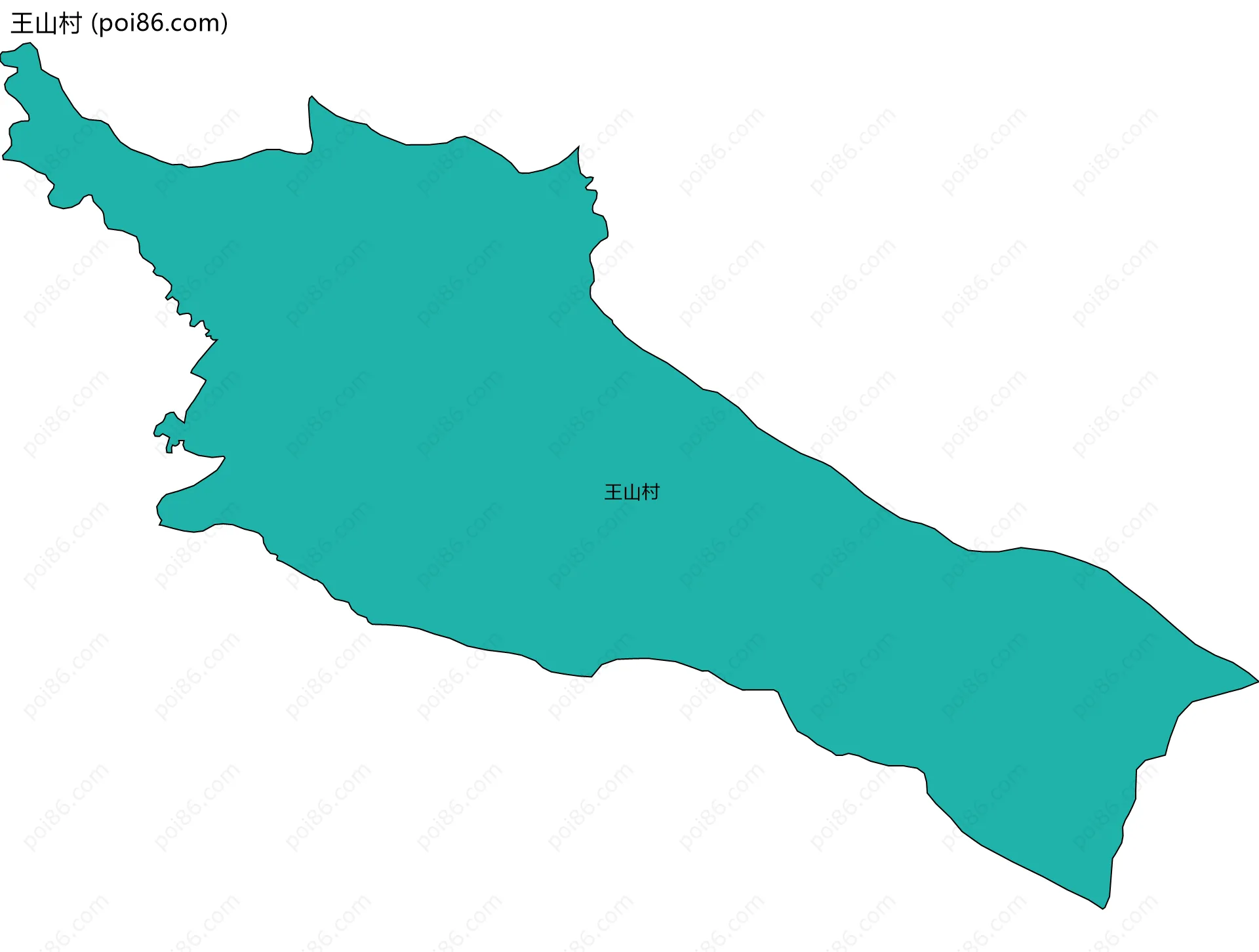 王山村边界地图