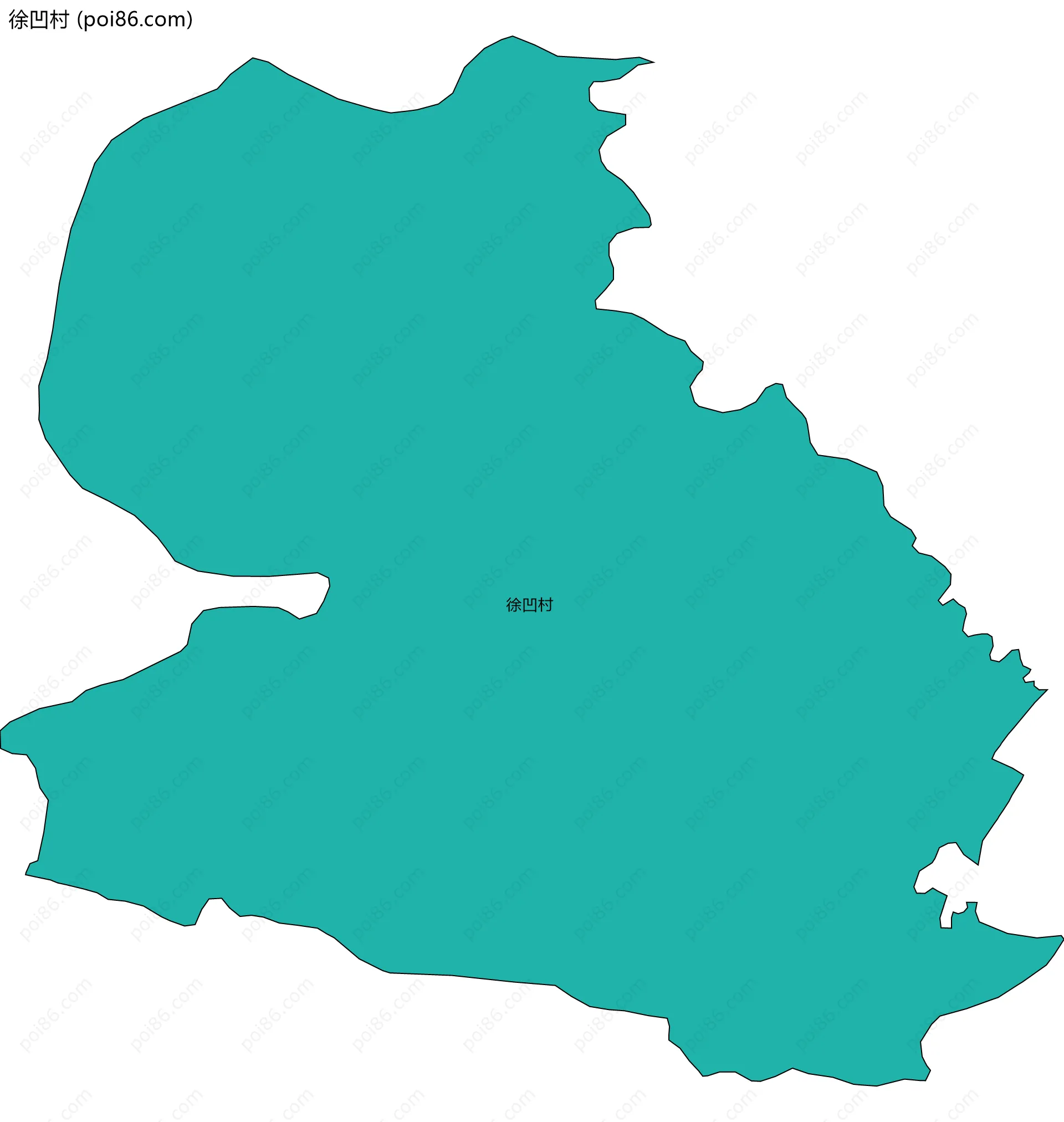 徐凹村边界地图