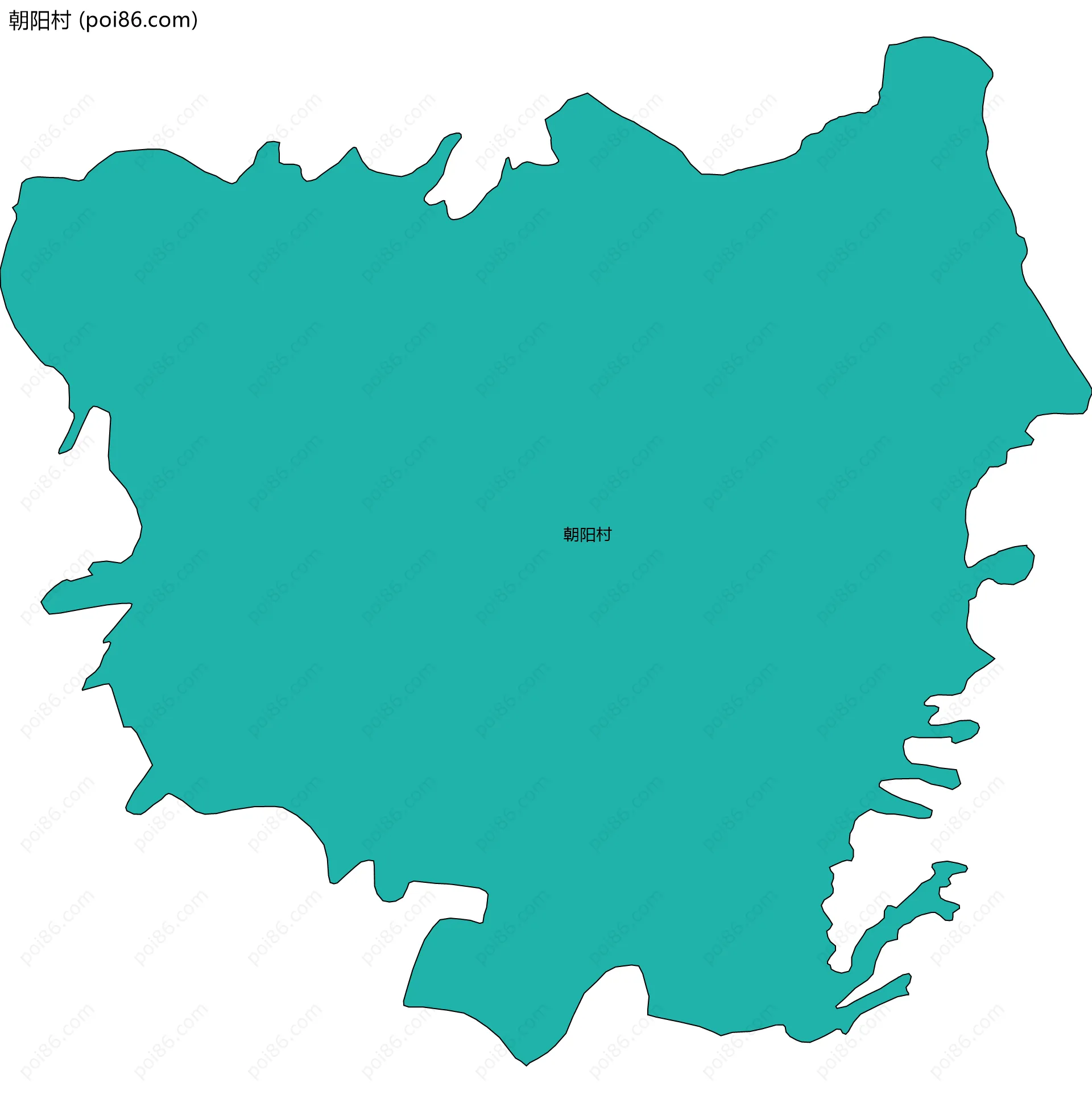 朝阳村边界地图