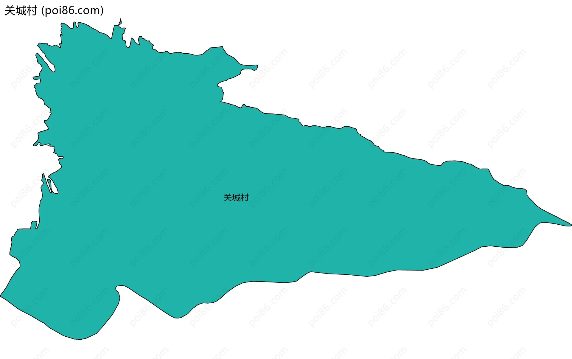 关城村边界地图