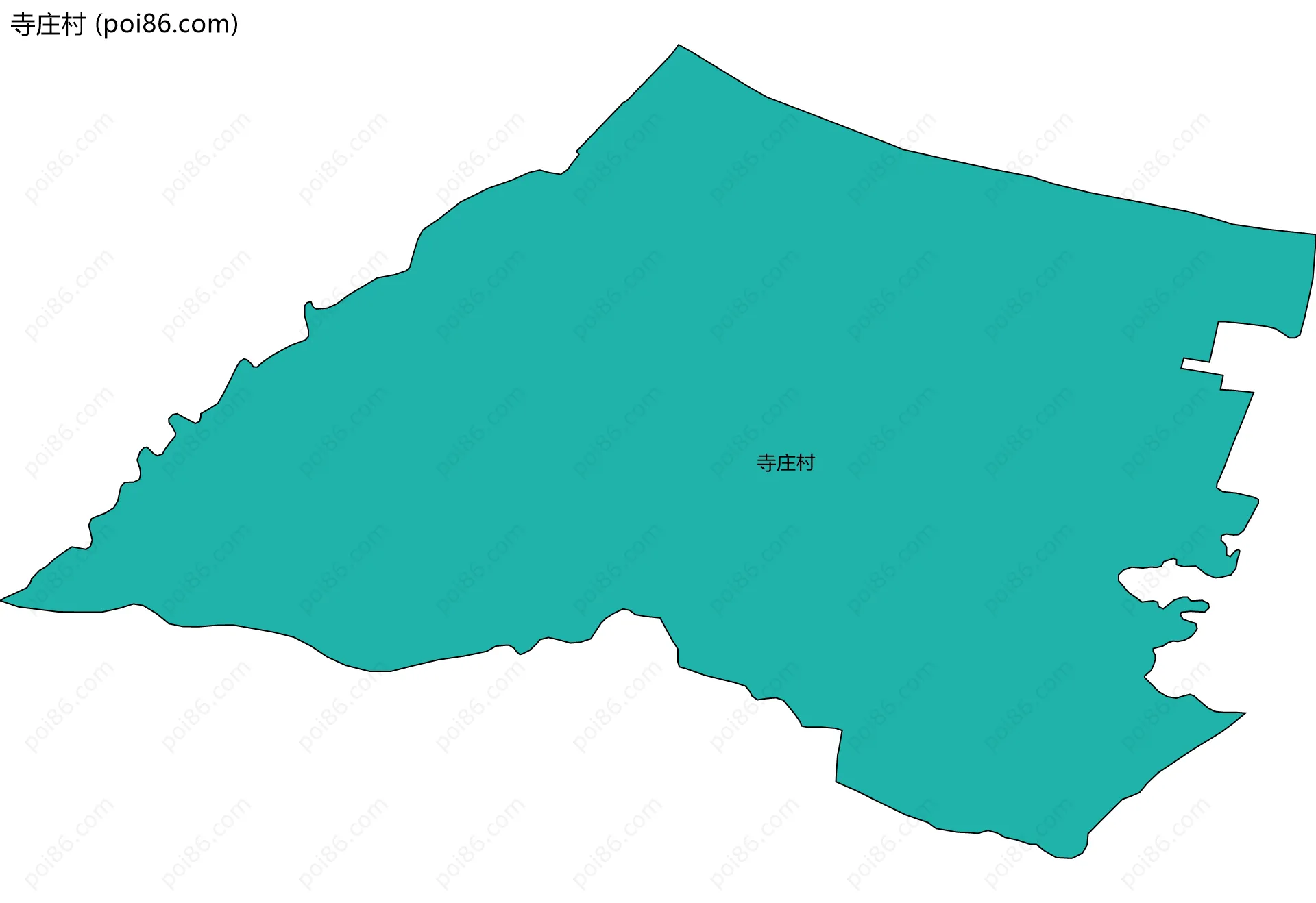 寺庄村边界地图