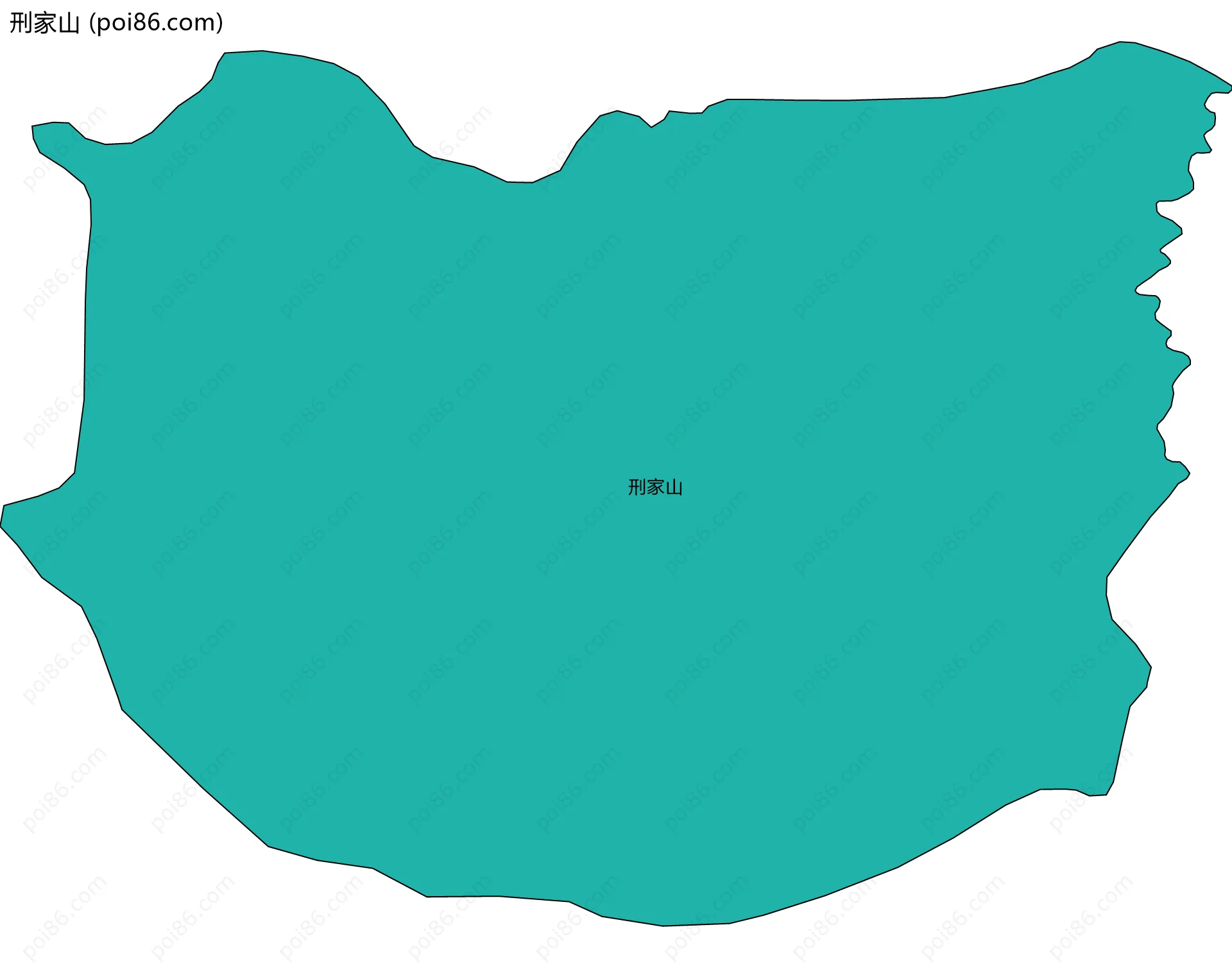 刑家山边界地图