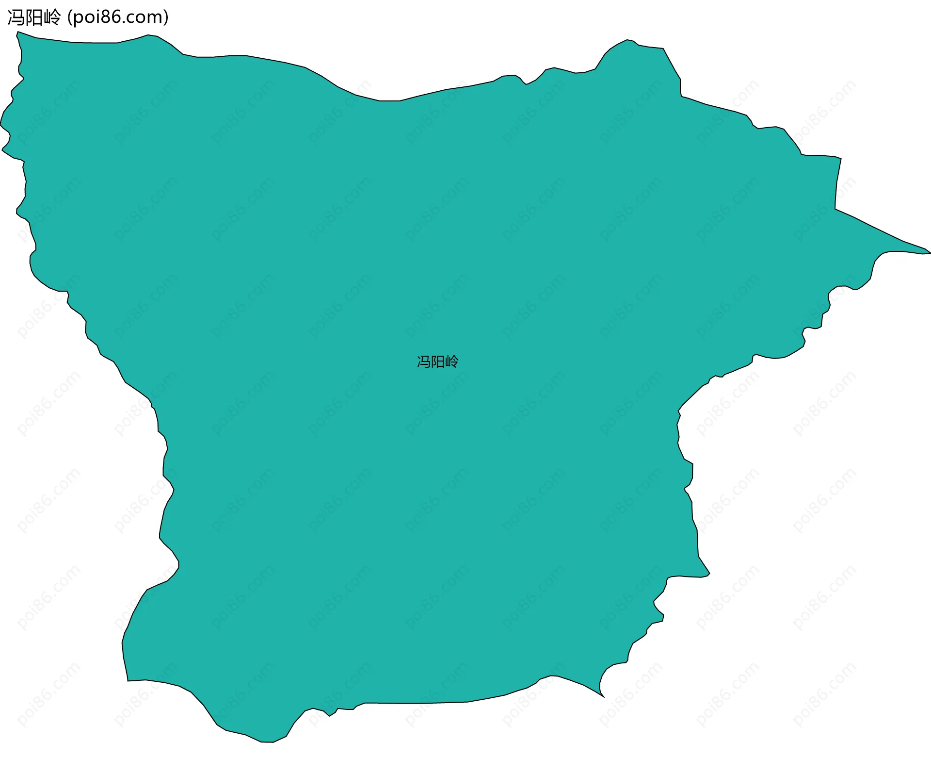 冯阳岭边界地图