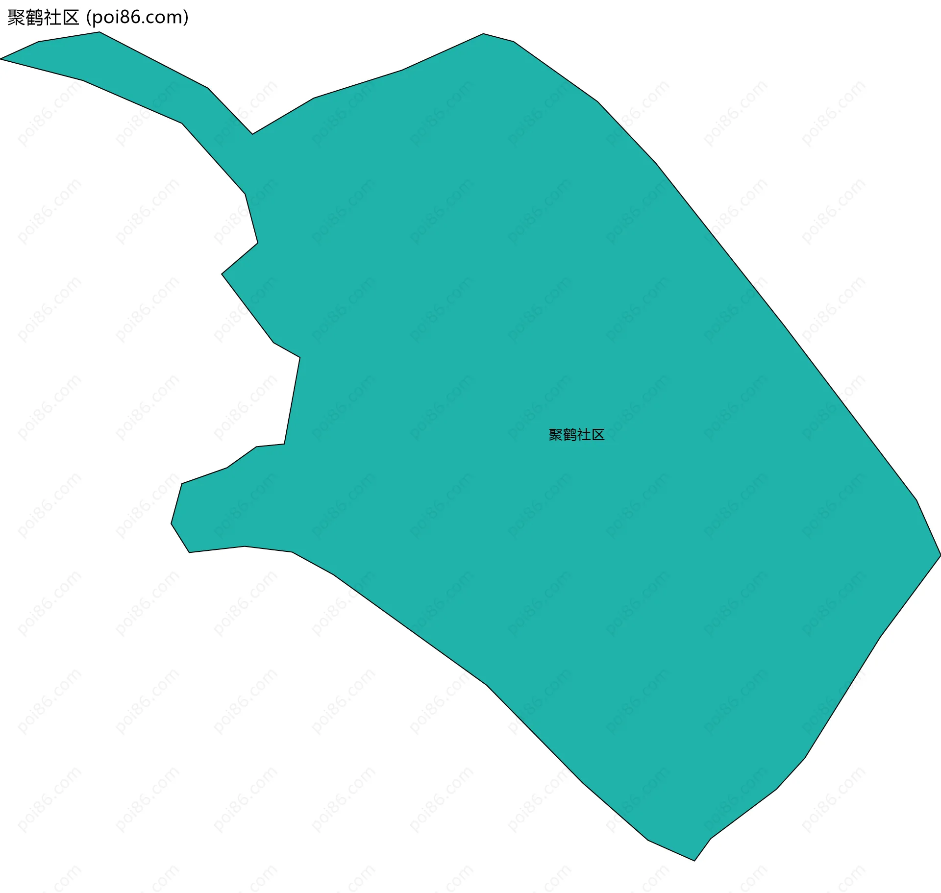 聚鹤社区边界地图