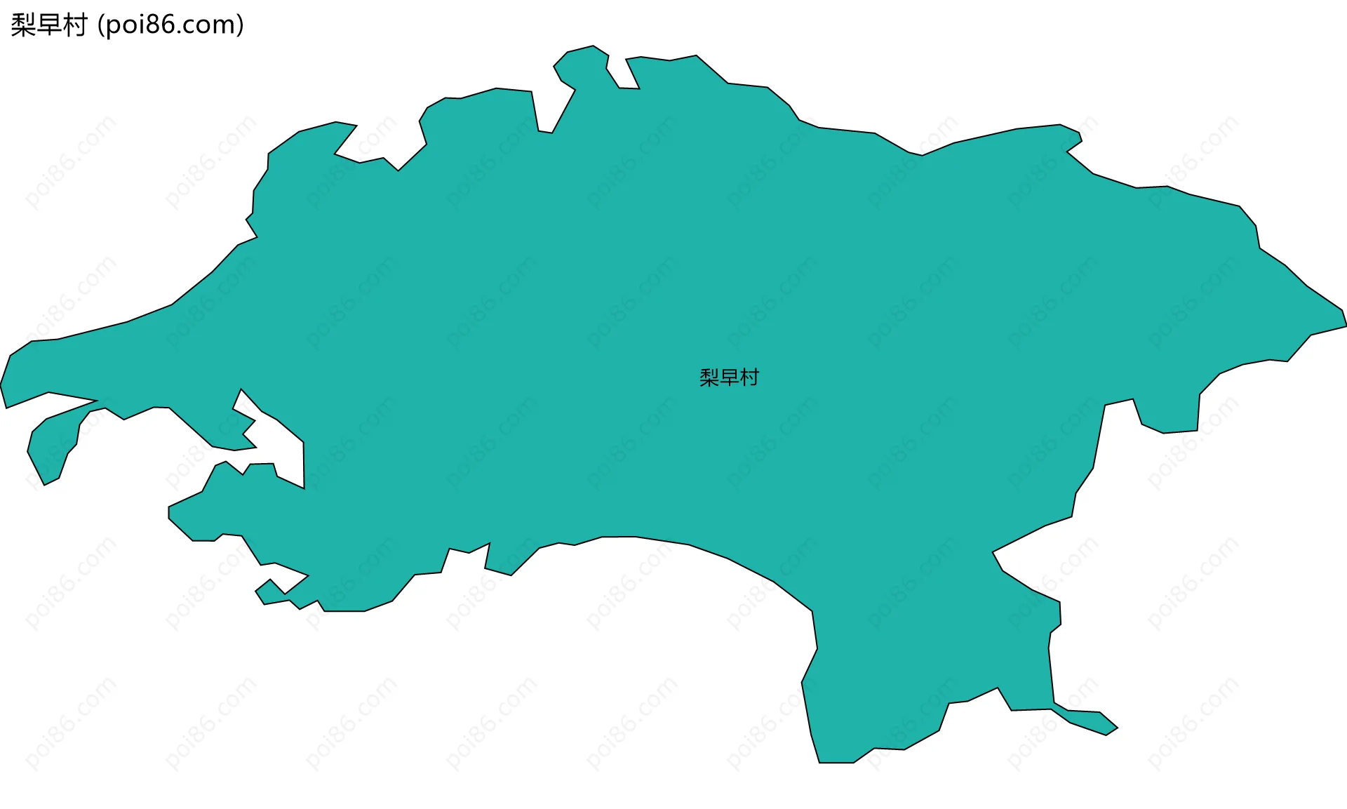 梨早村边界地图