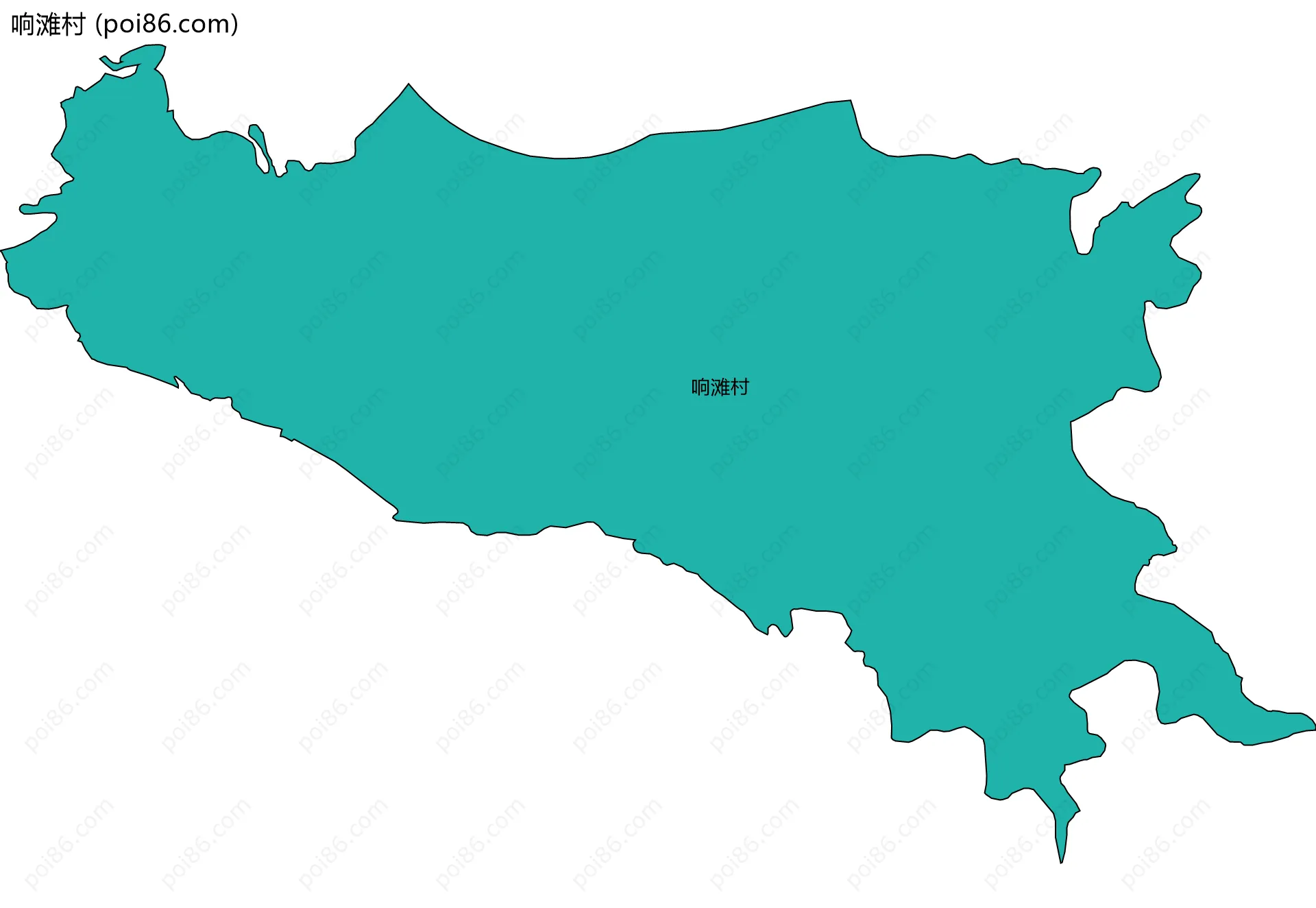 响滩村边界地图