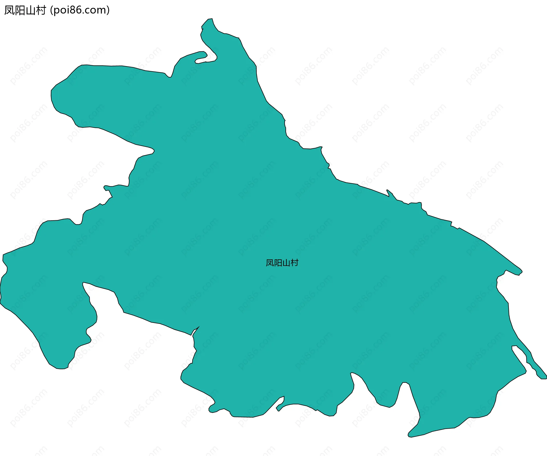 凤阳山村边界地图