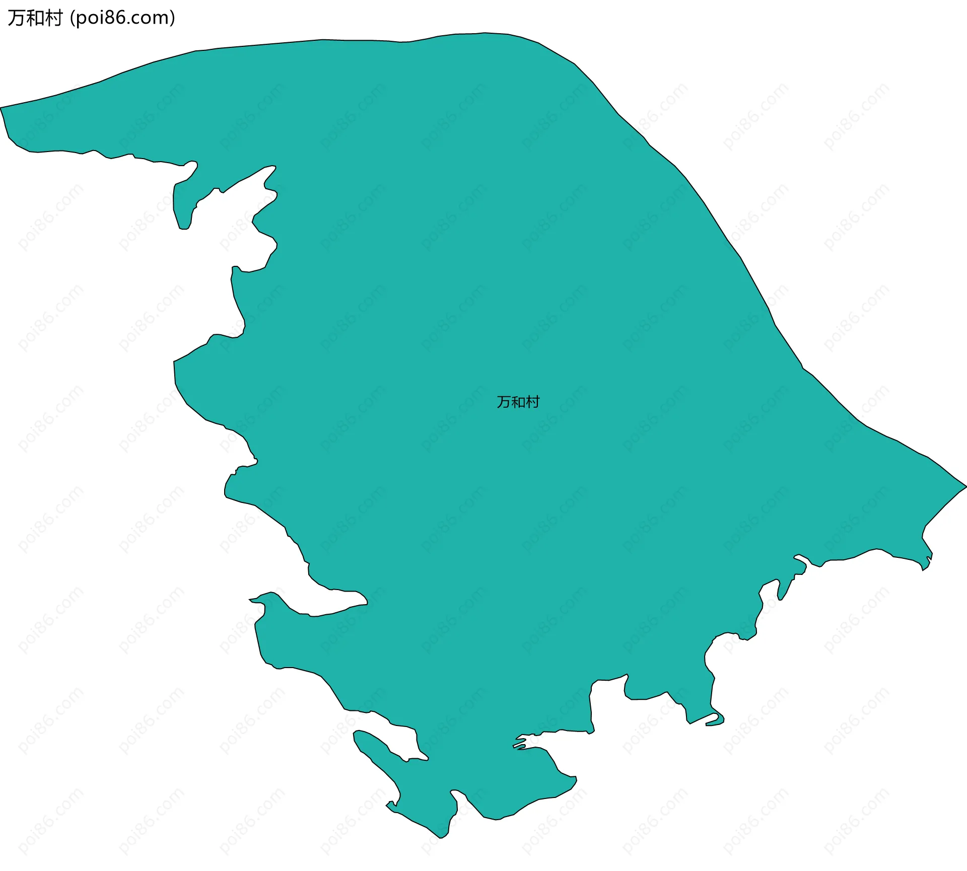 万和村边界地图