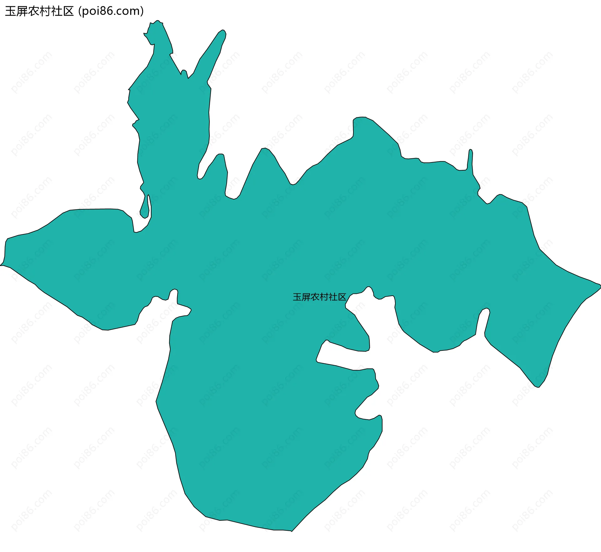 玉屏农村社区边界地图