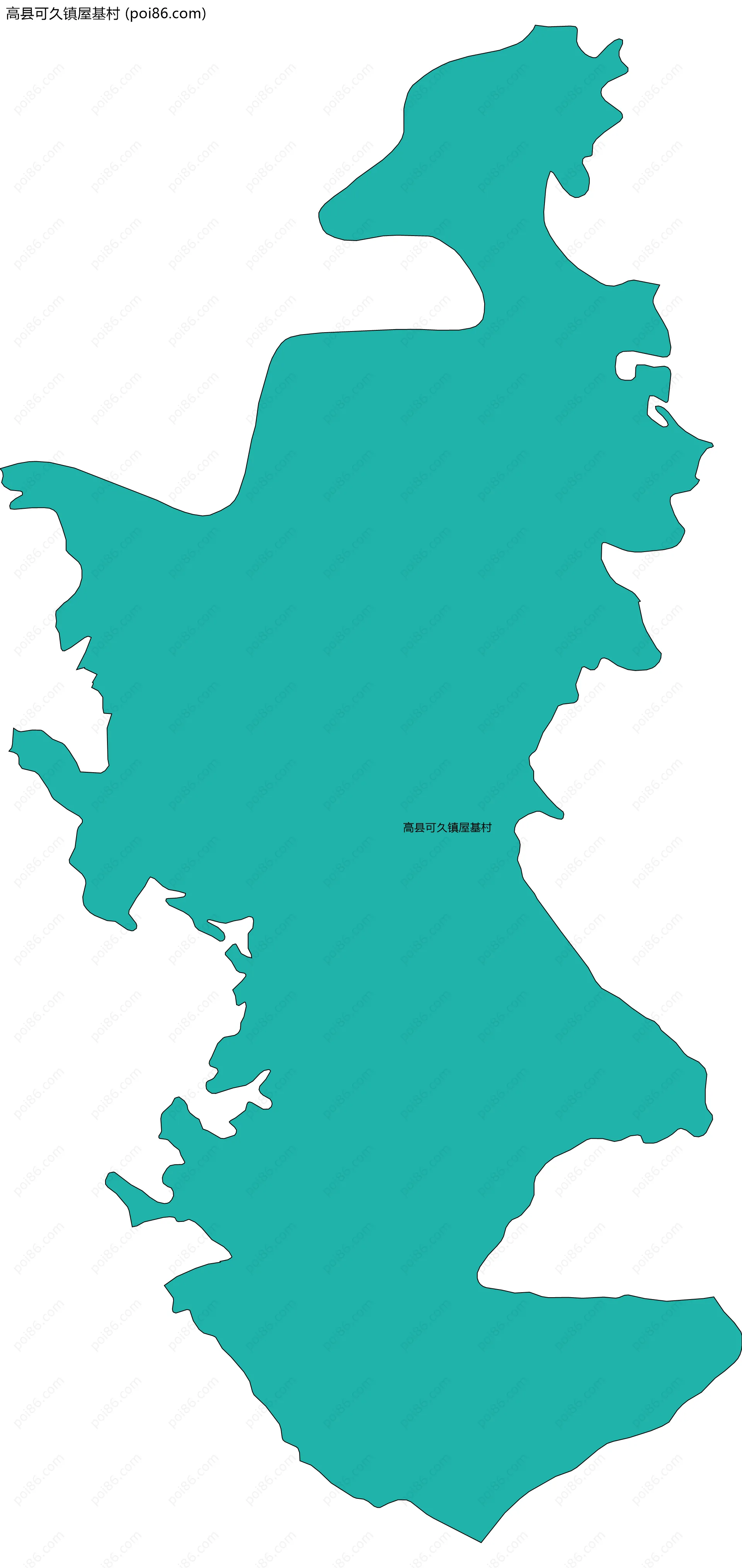 高县可久镇屋基村边界地图