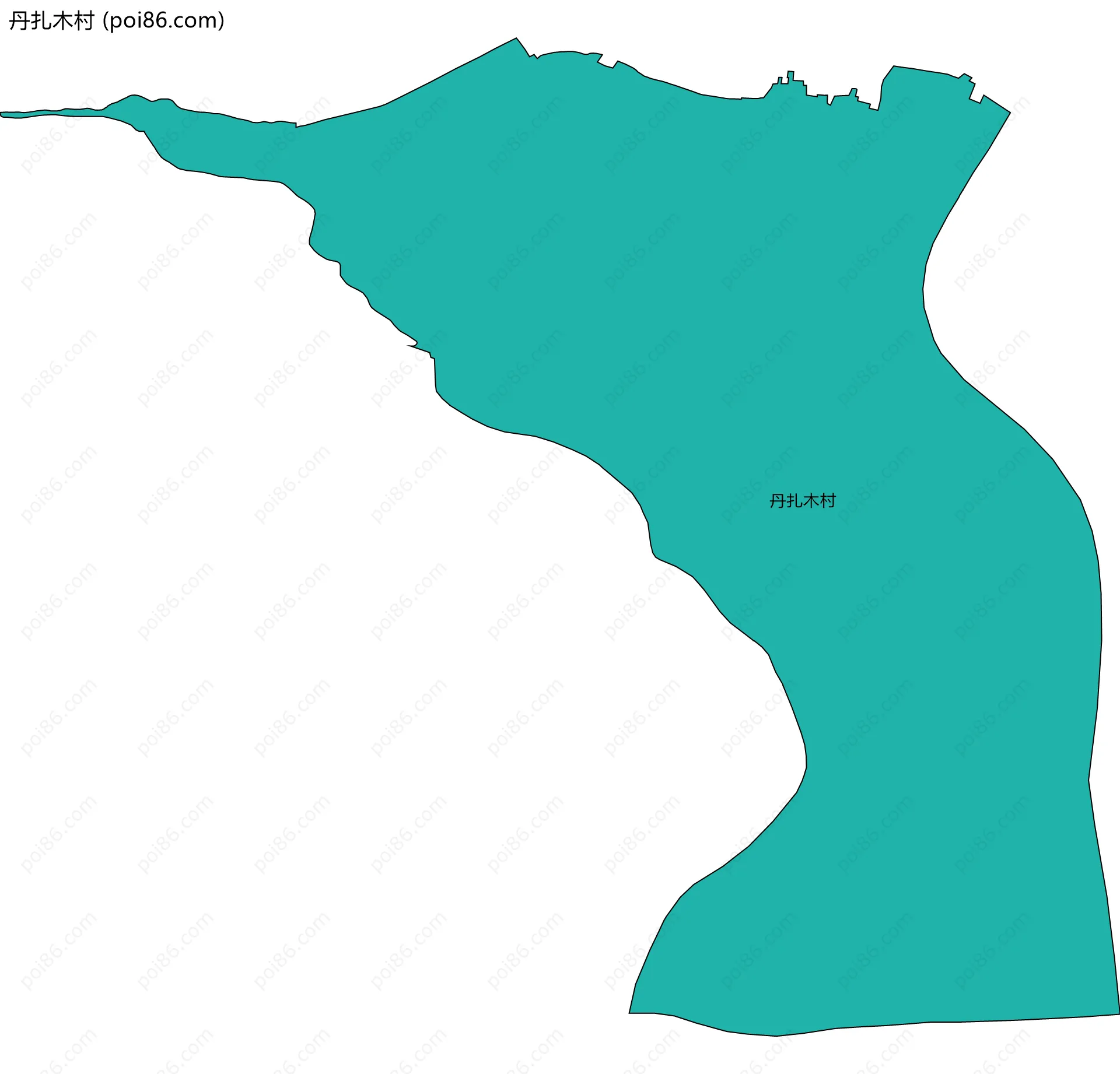 丹扎木村边界地图