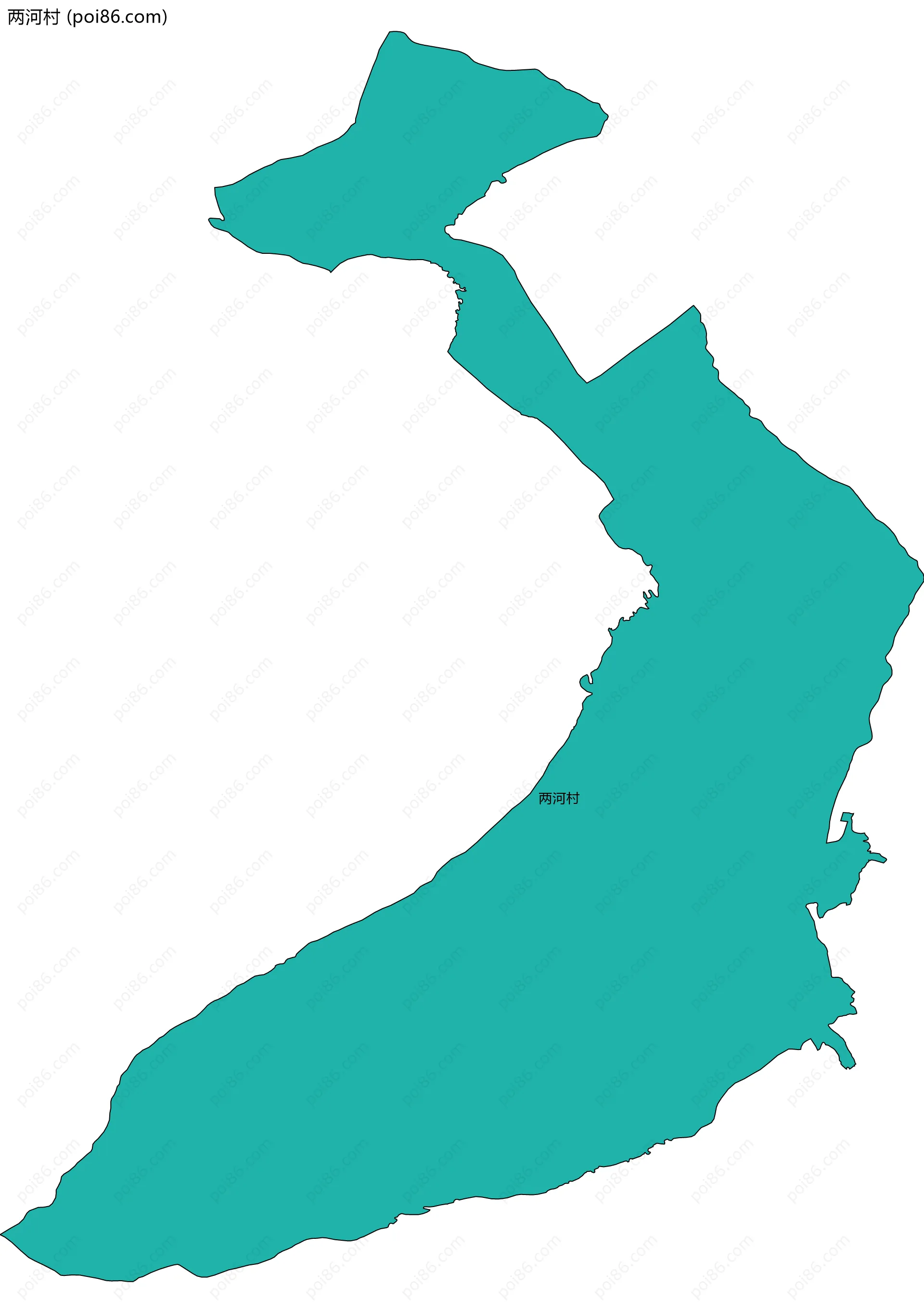 两河村边界地图