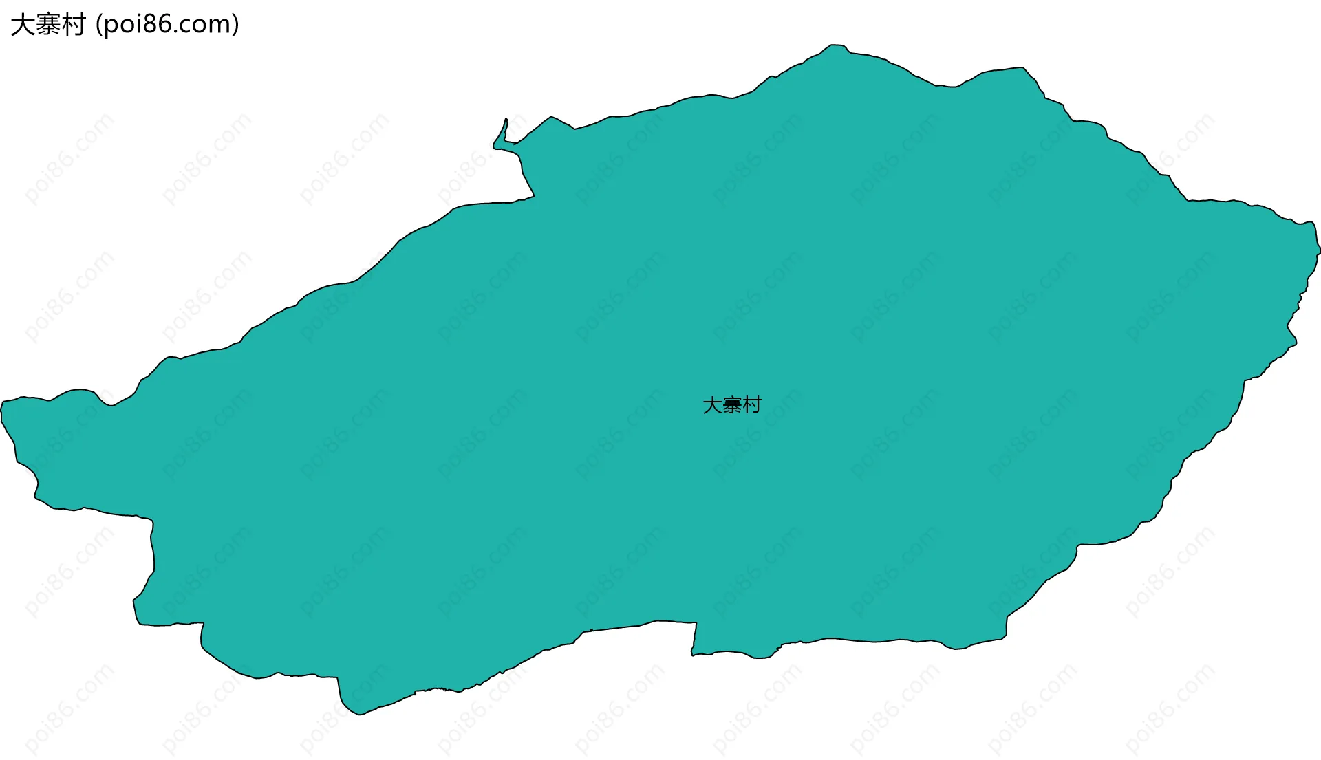 大寨村边界地图