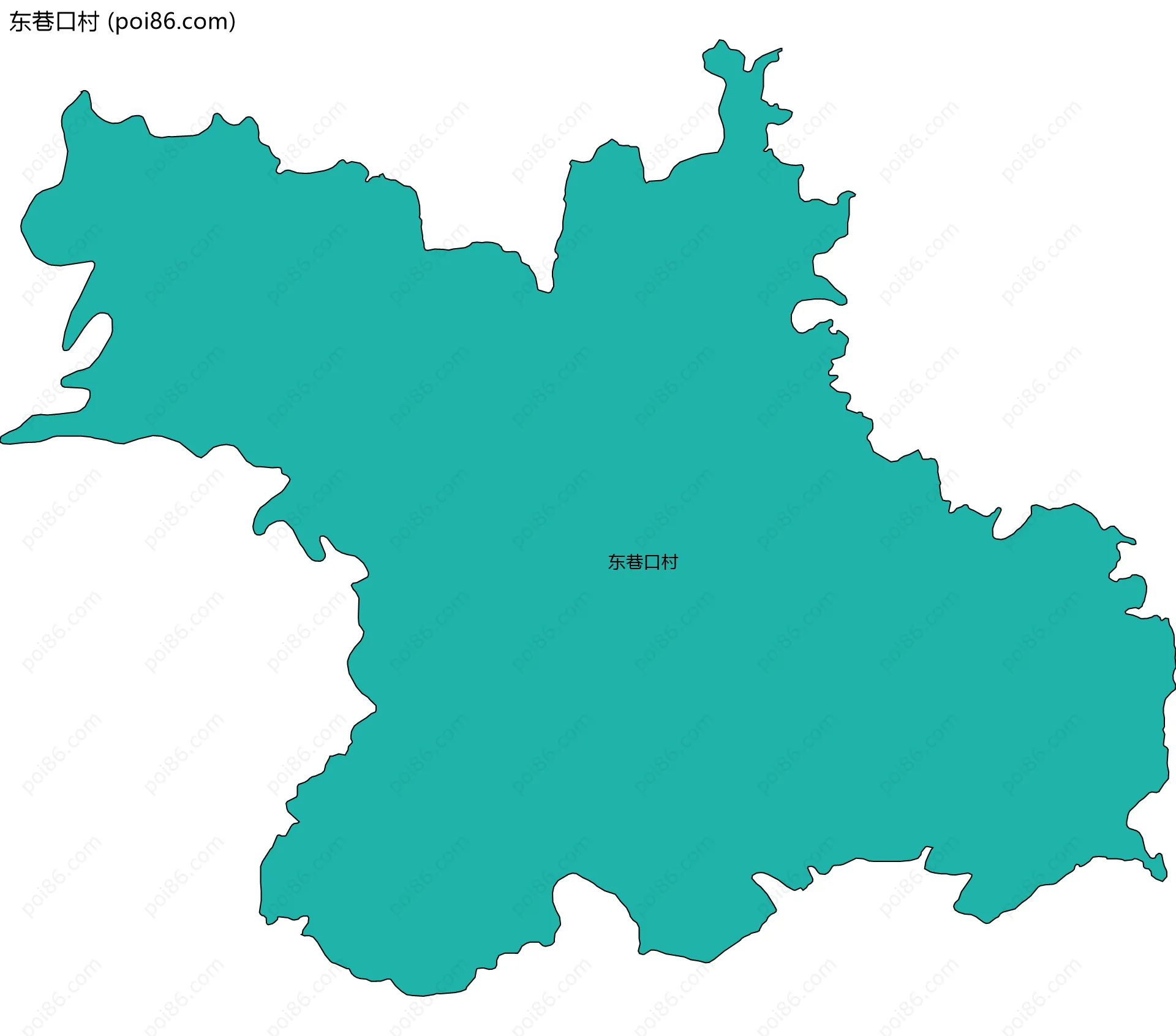 东巷口村边界地图