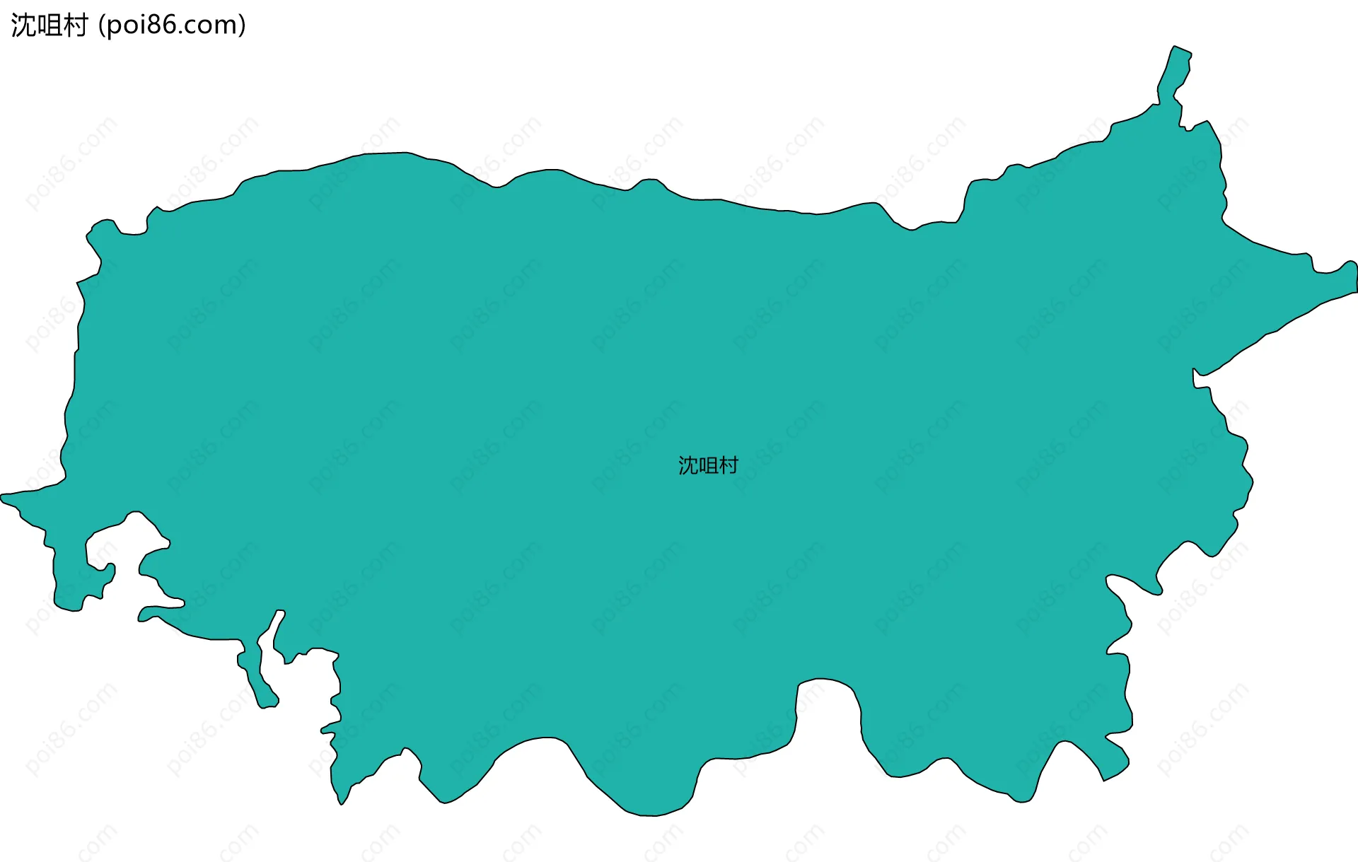 沈咀村边界地图