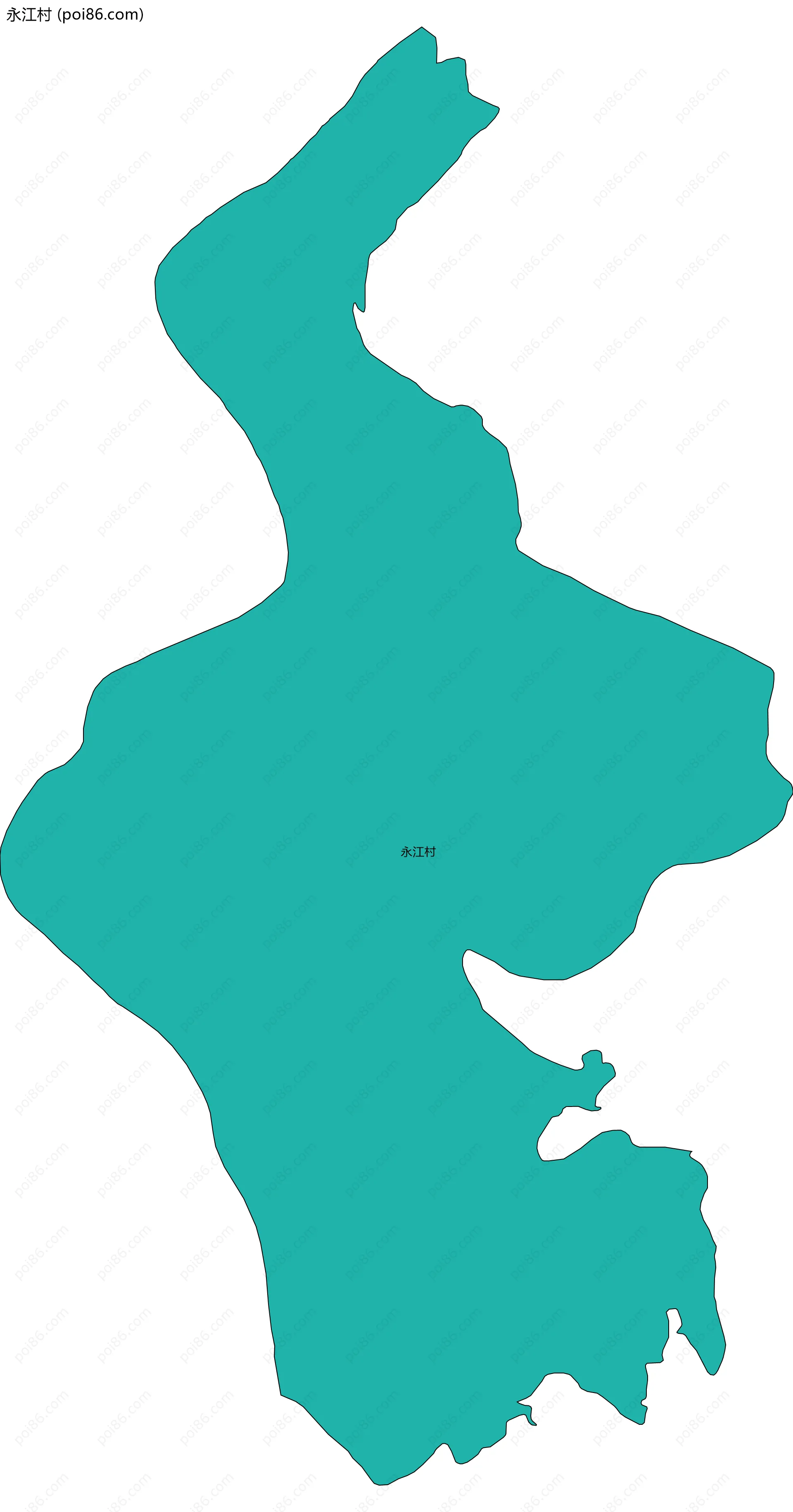 永江村边界地图