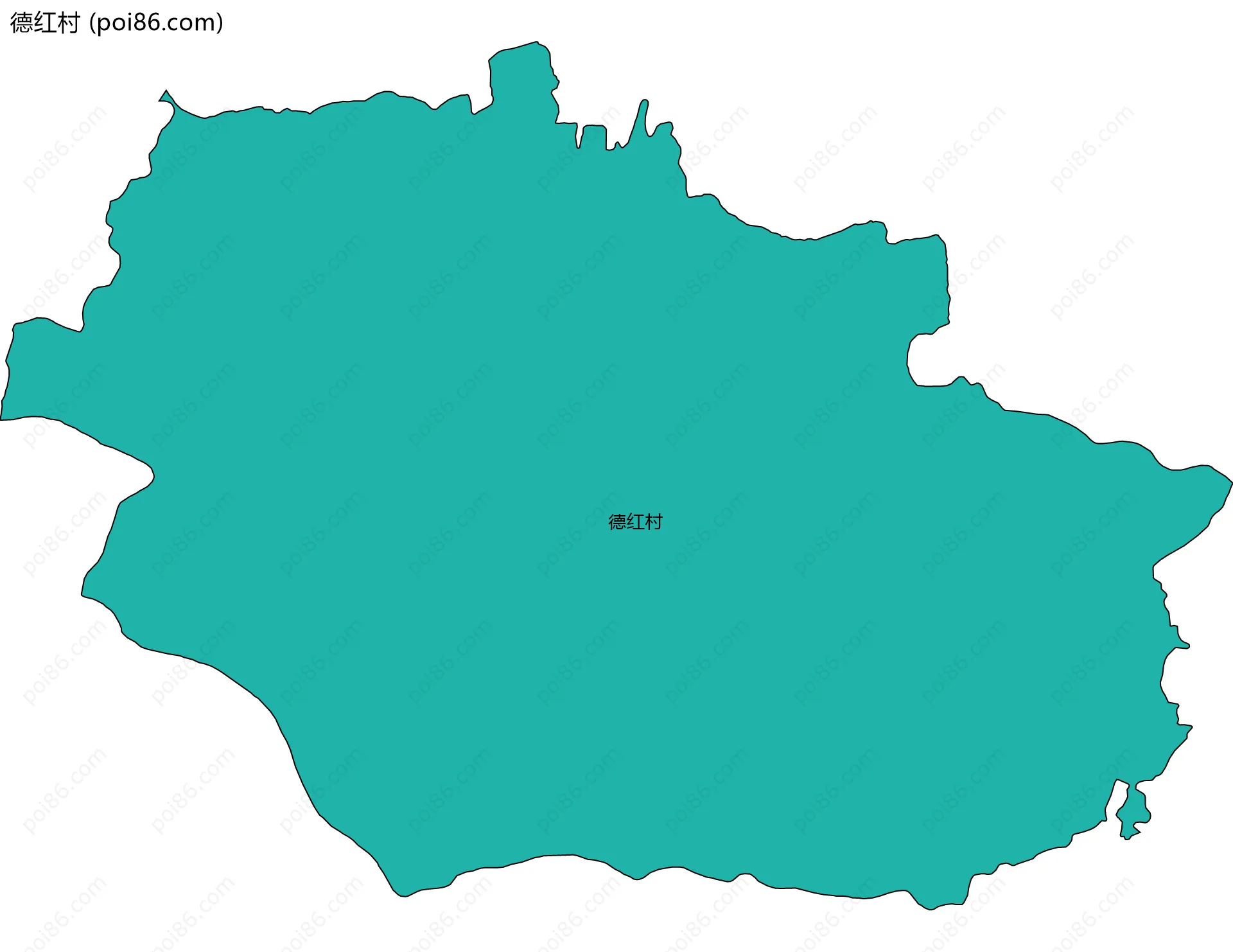 德红村边界地图