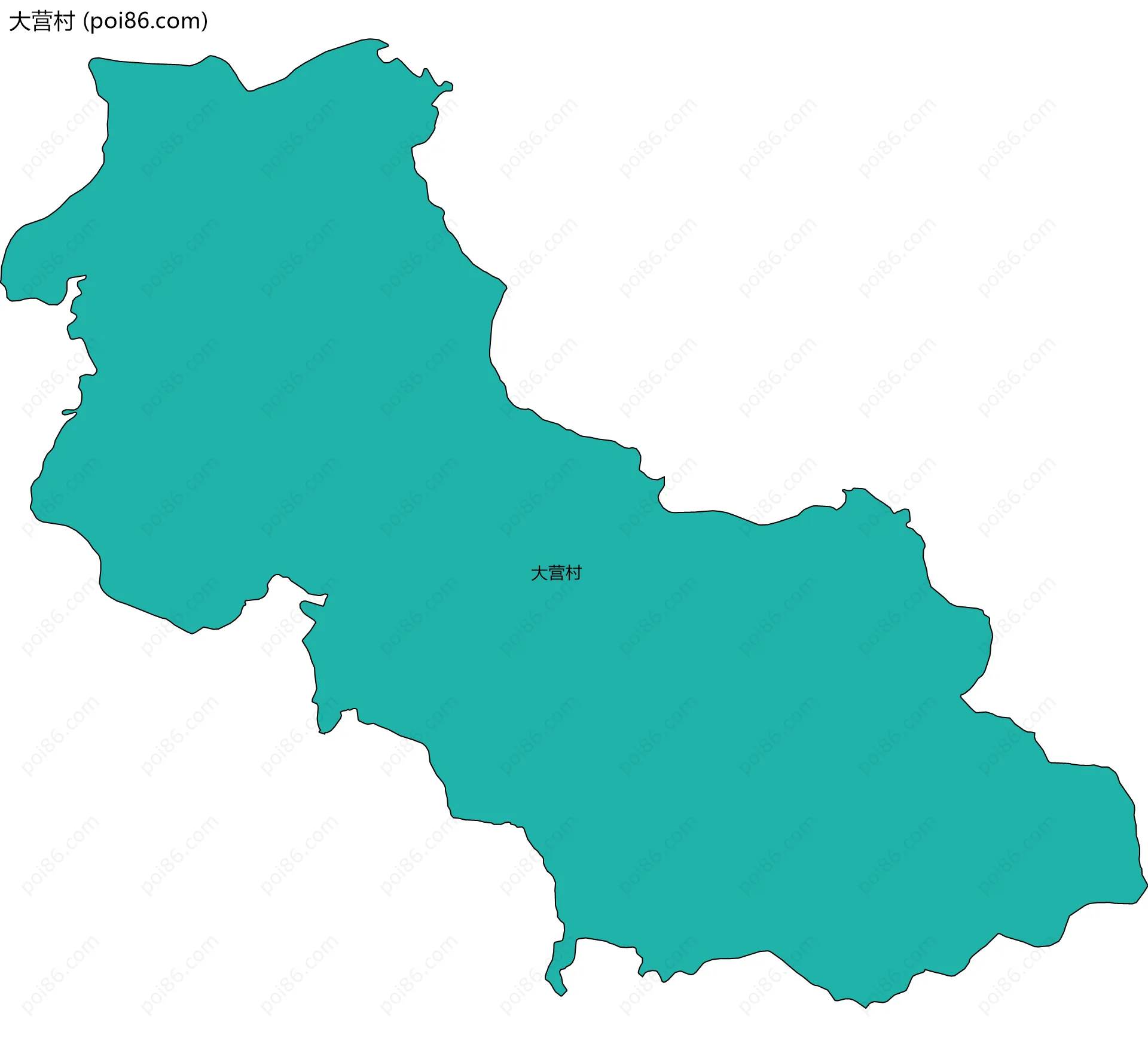 大营村边界地图