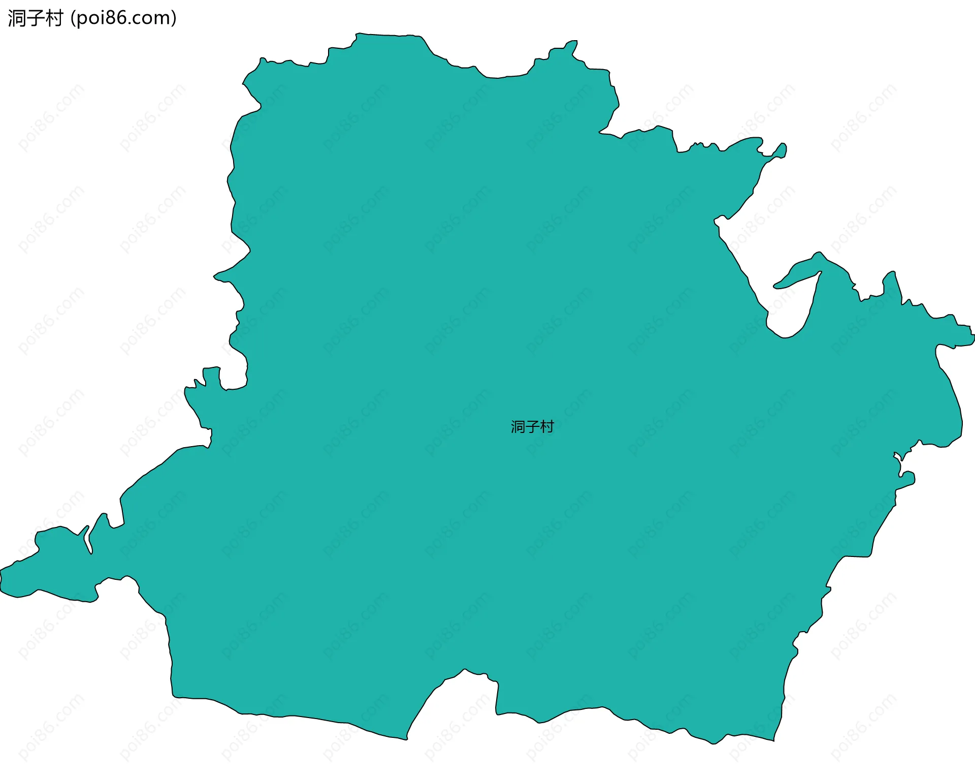 洞子村边界地图