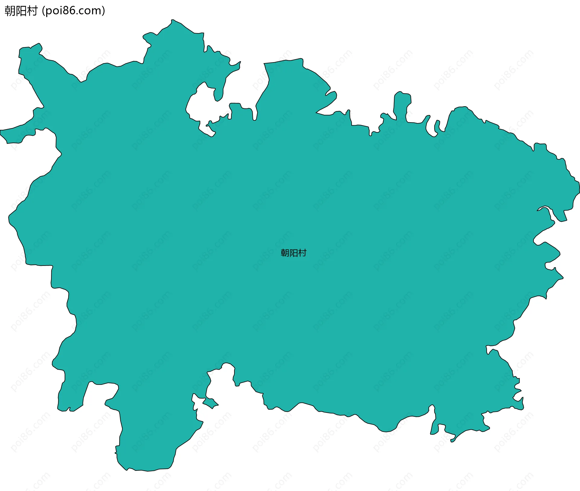 朝阳村边界地图