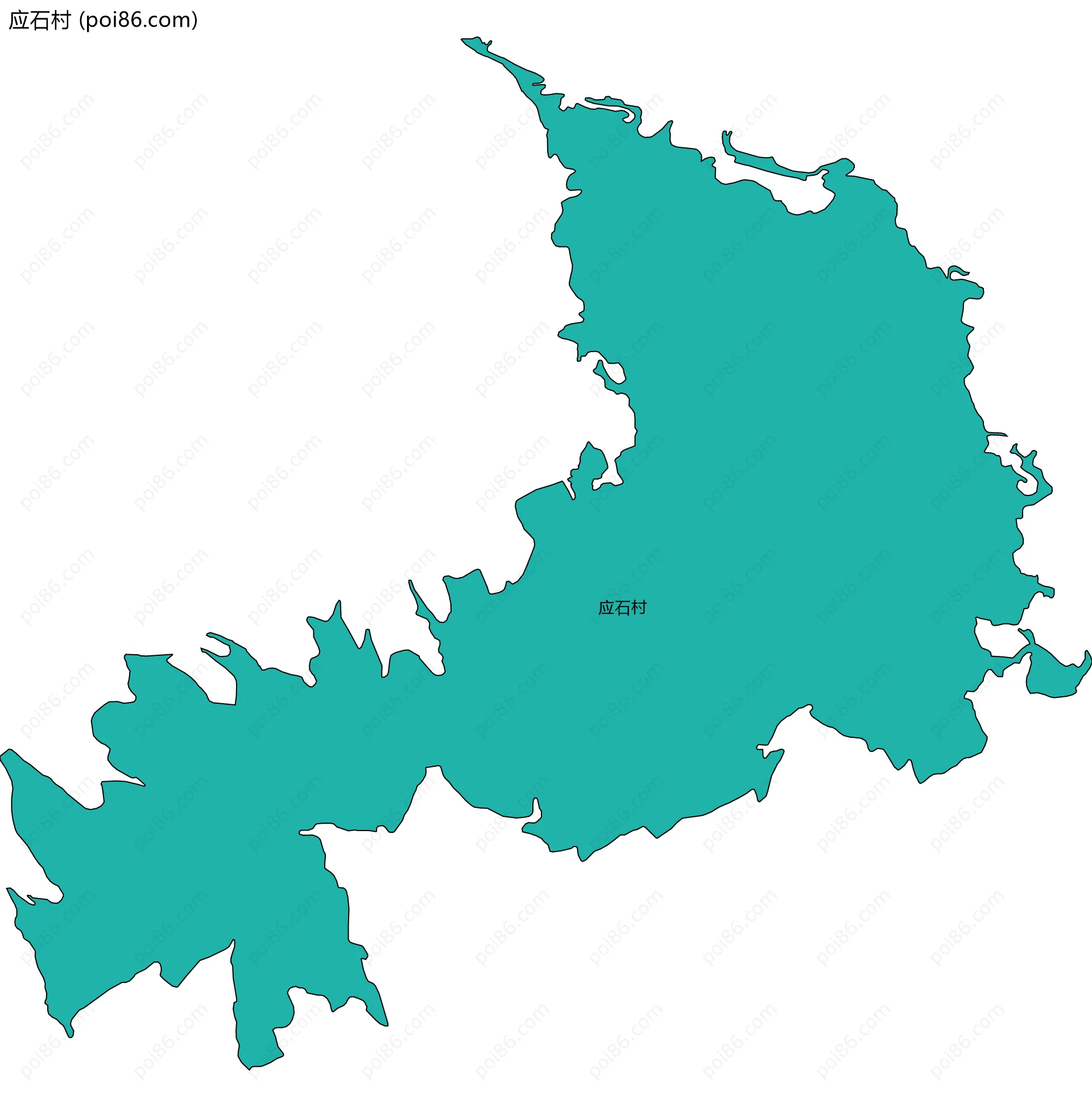 应石村边界地图