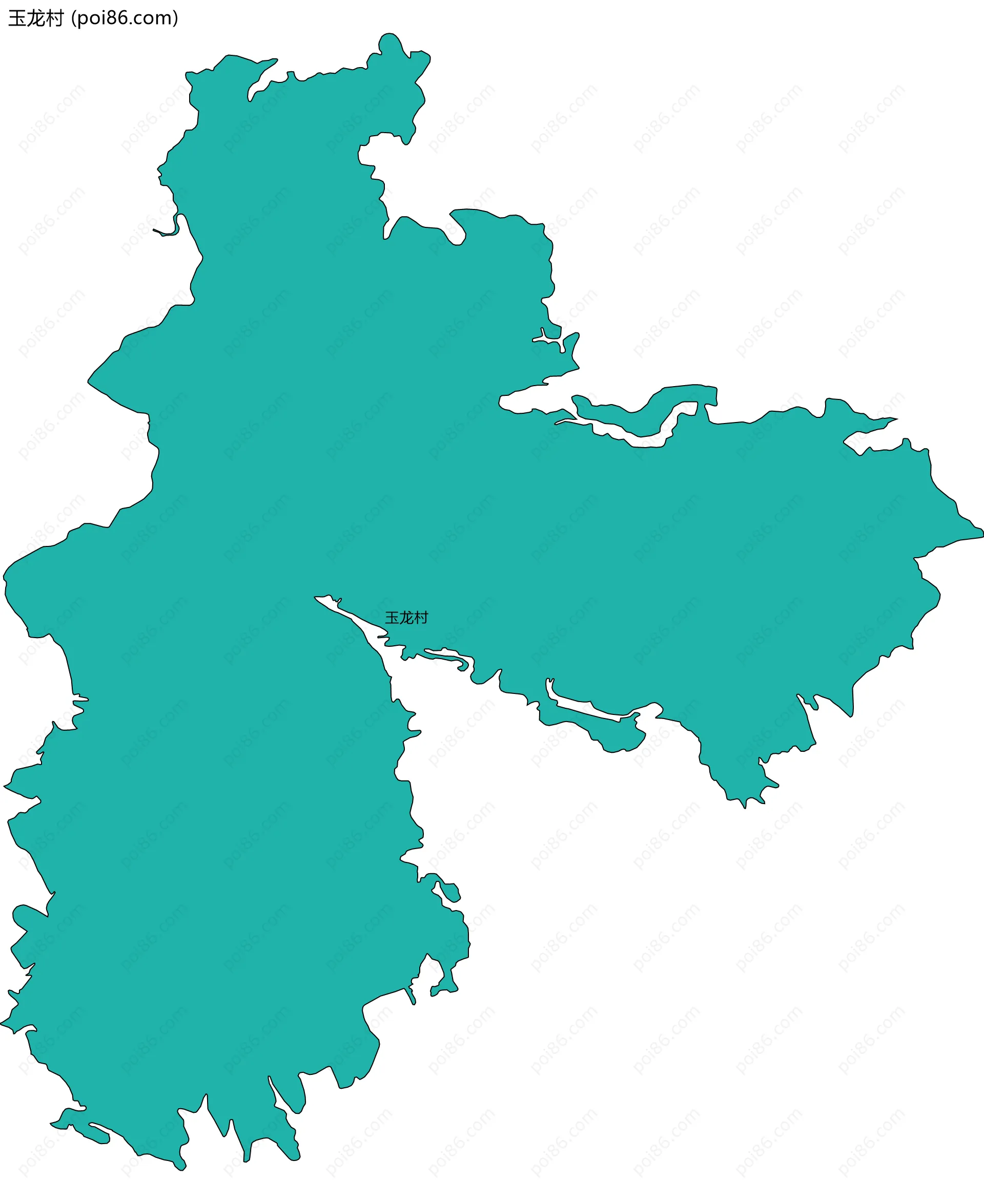 玉龙村边界地图