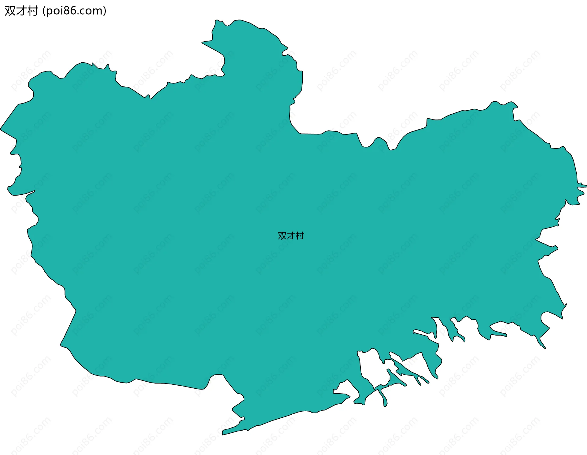 双才村边界地图