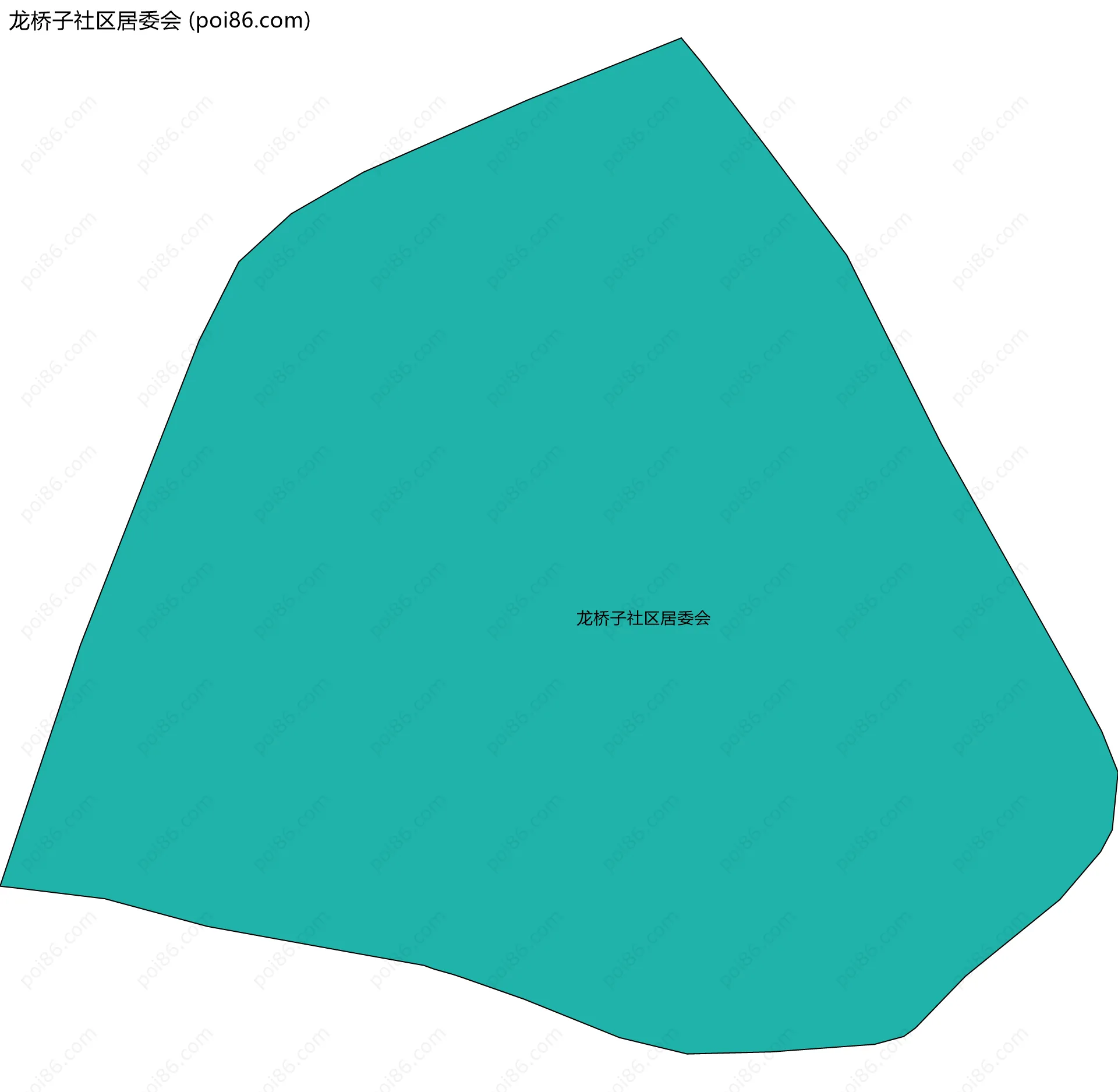 龙桥子社区居委会边界地图