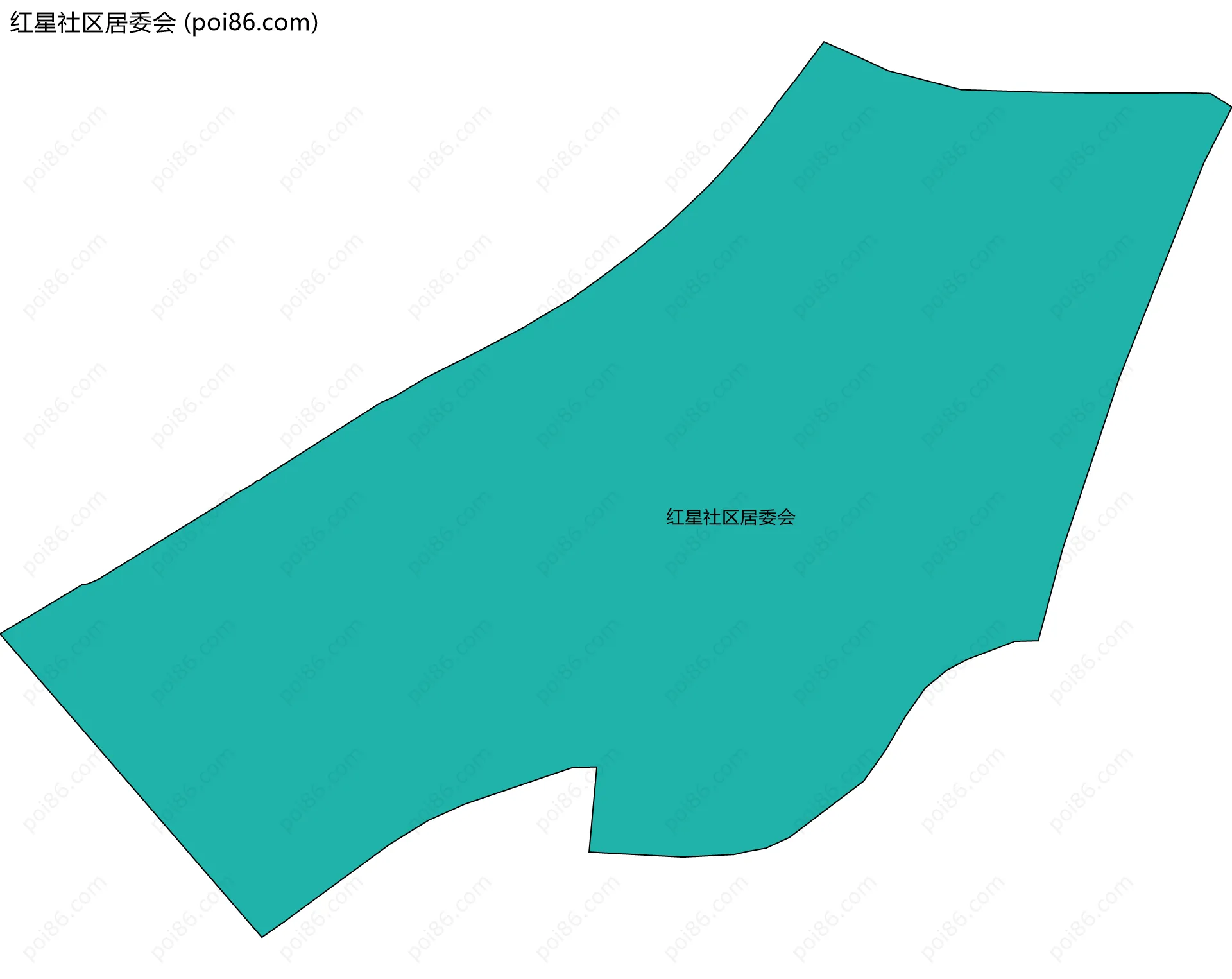 红星社区居委会边界地图