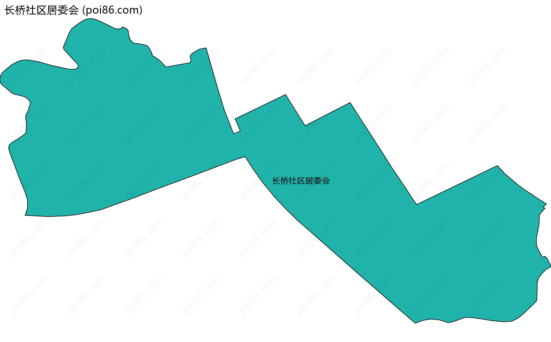 长桥社区居委会边界地图