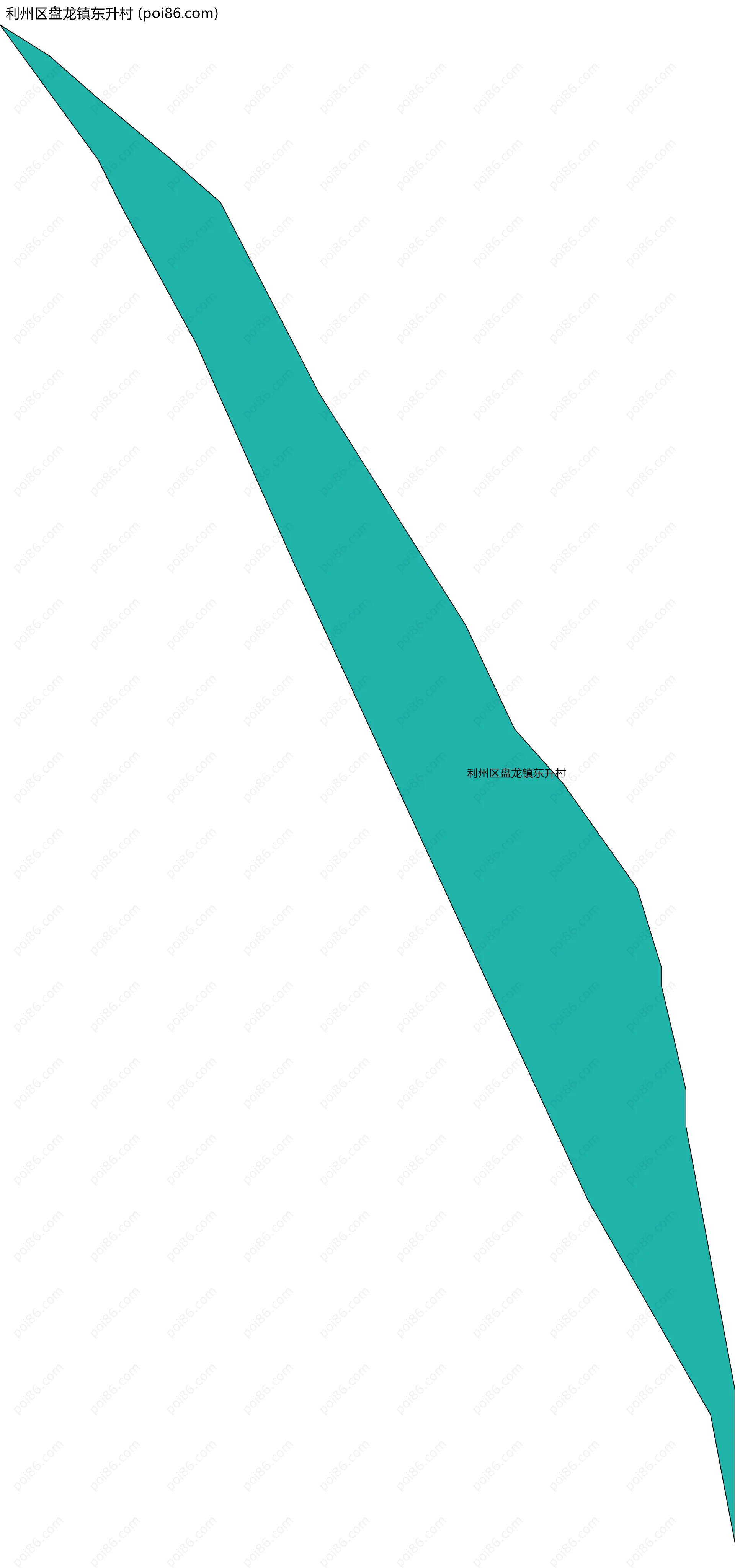 利州区盘龙镇东升村边界地图