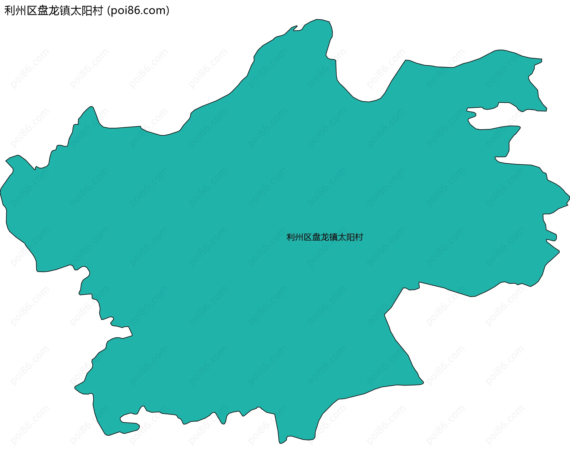 利州区盘龙镇太阳村边界地图