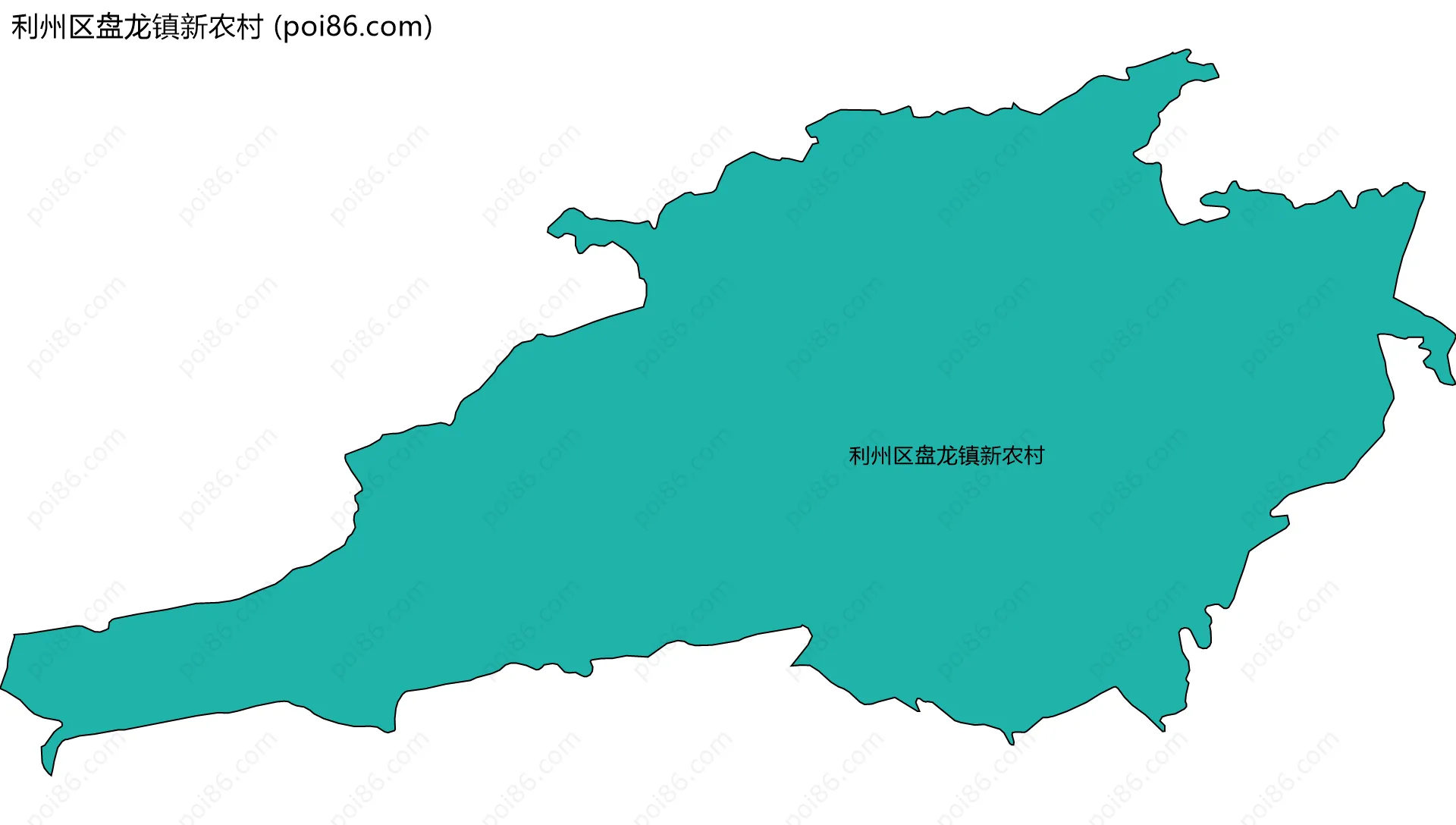 利州区盘龙镇新农村边界地图
