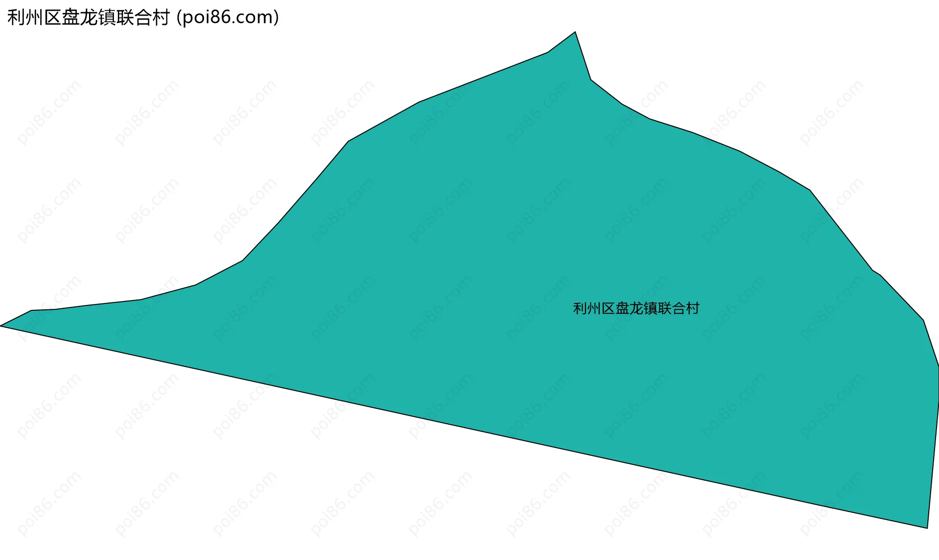 利州区盘龙镇联合村边界地图