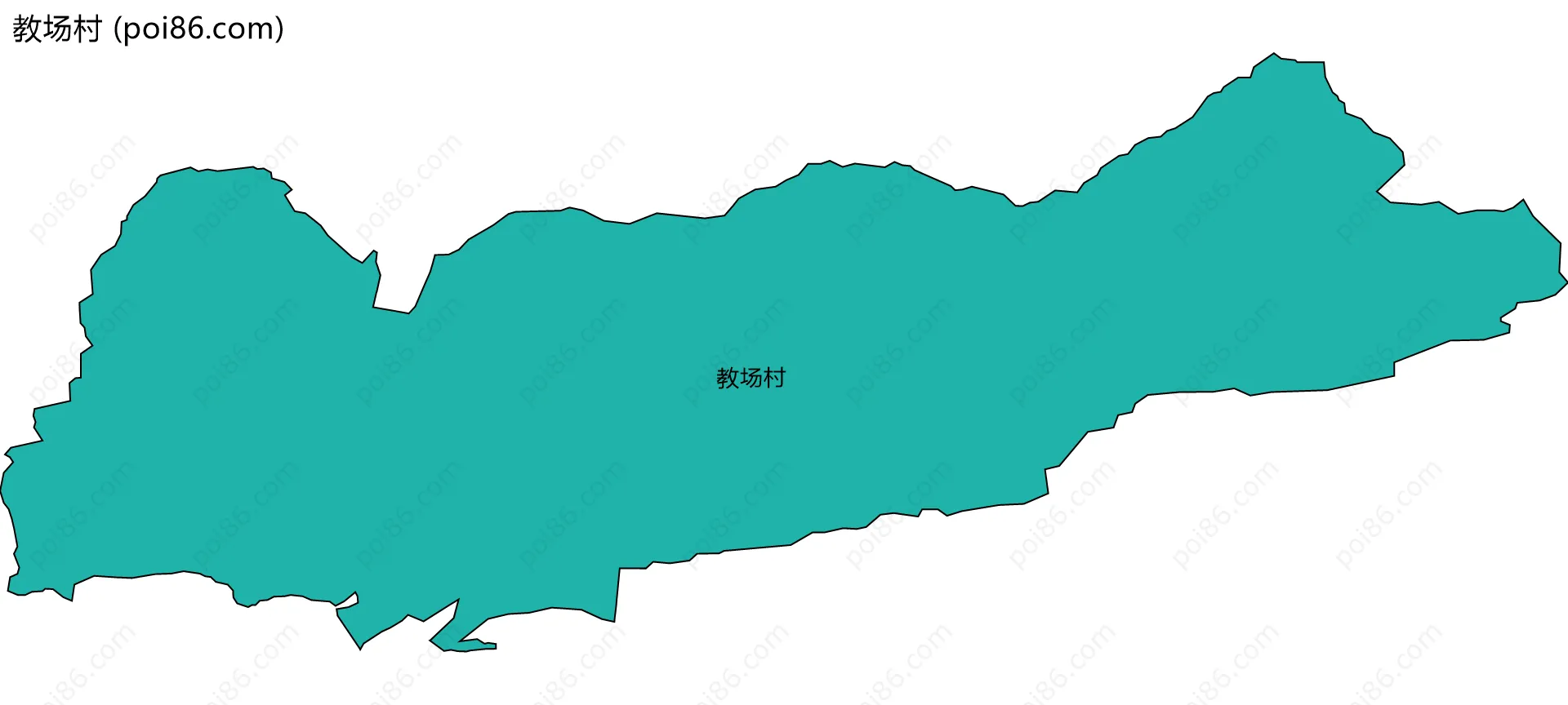 教场村边界地图