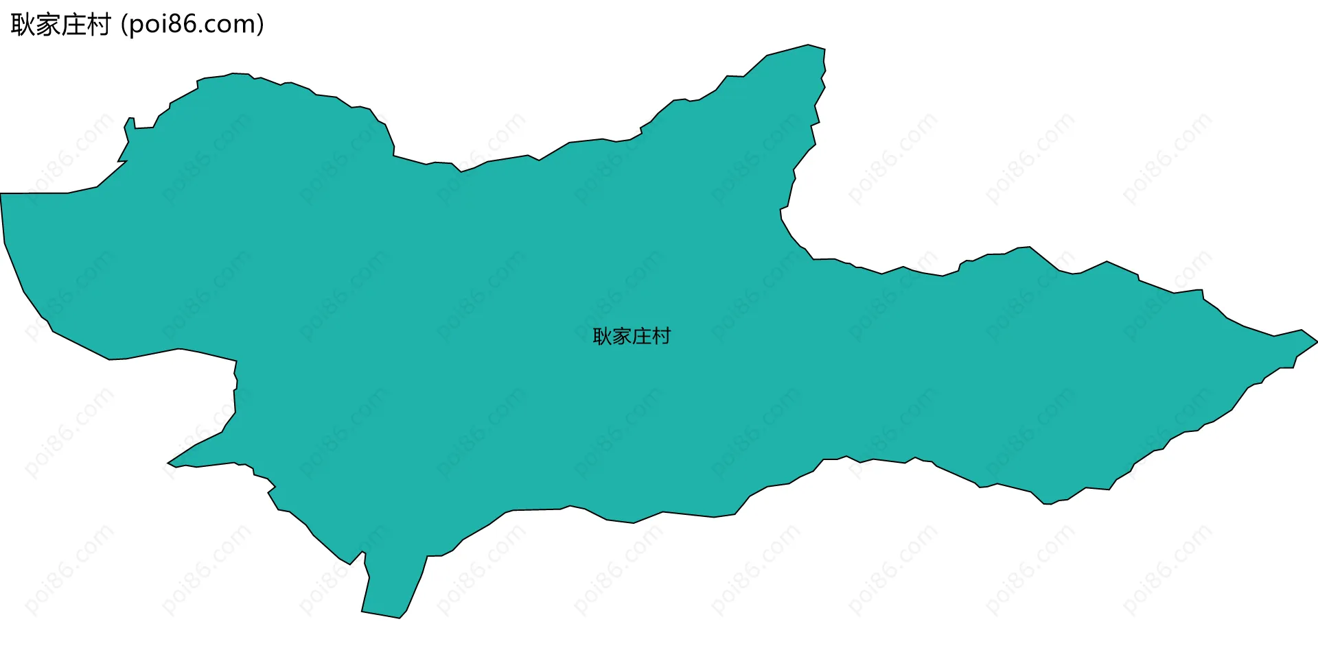 耿家庄村边界地图