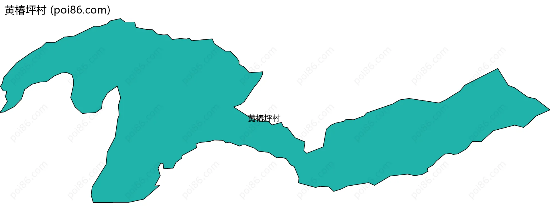 黄椿坪村边界地图