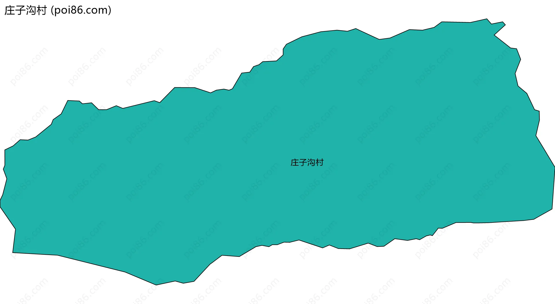 庄子沟村边界地图